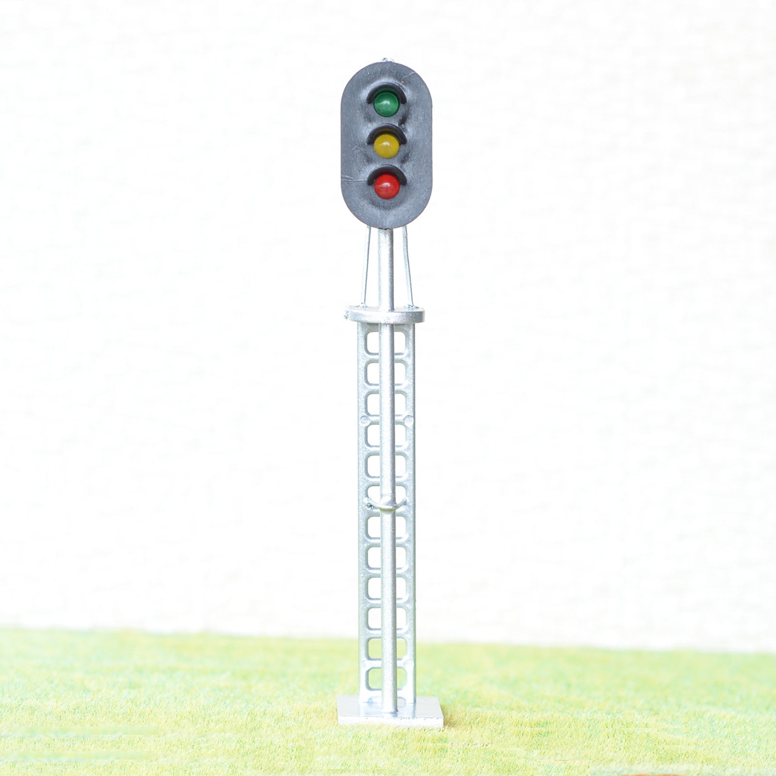 1 x O Scale Model Train block signals 3 aspects Railway LED Light Silver #48S3MD