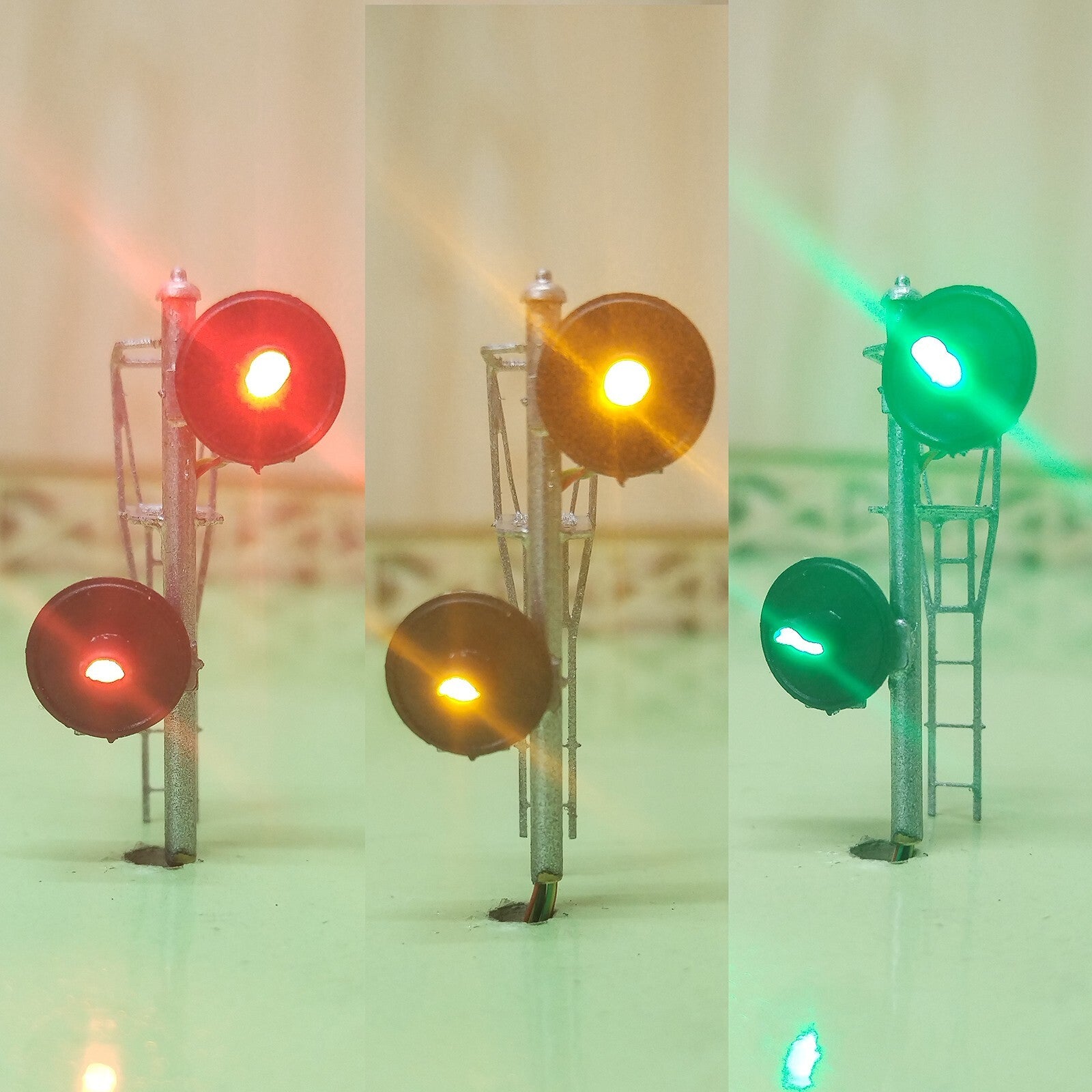 1 x searchlight signal target for cantilever signal bridge making wire #FB22of