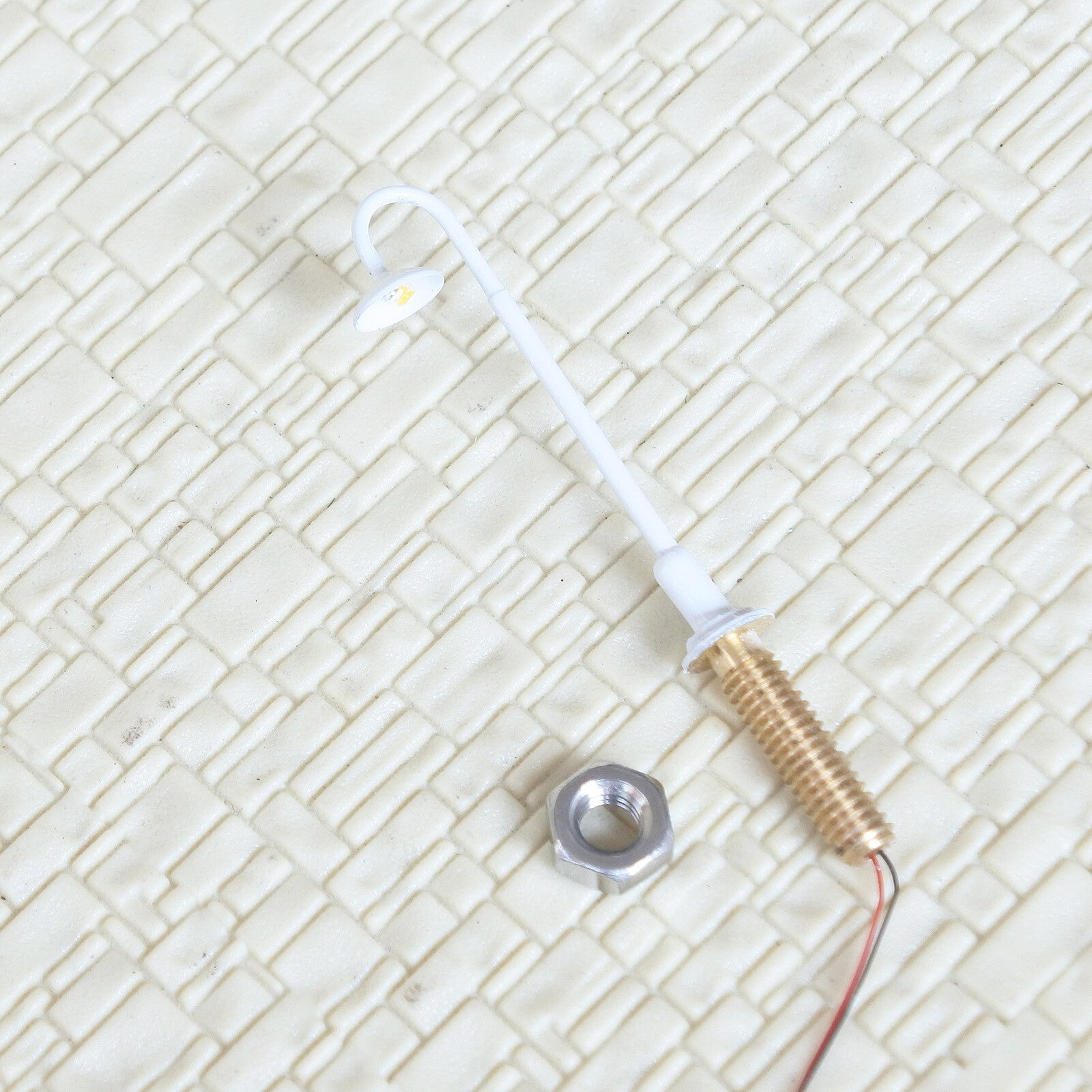 5 x N scale LED street light model train path lamppost station lamp post #705nWH