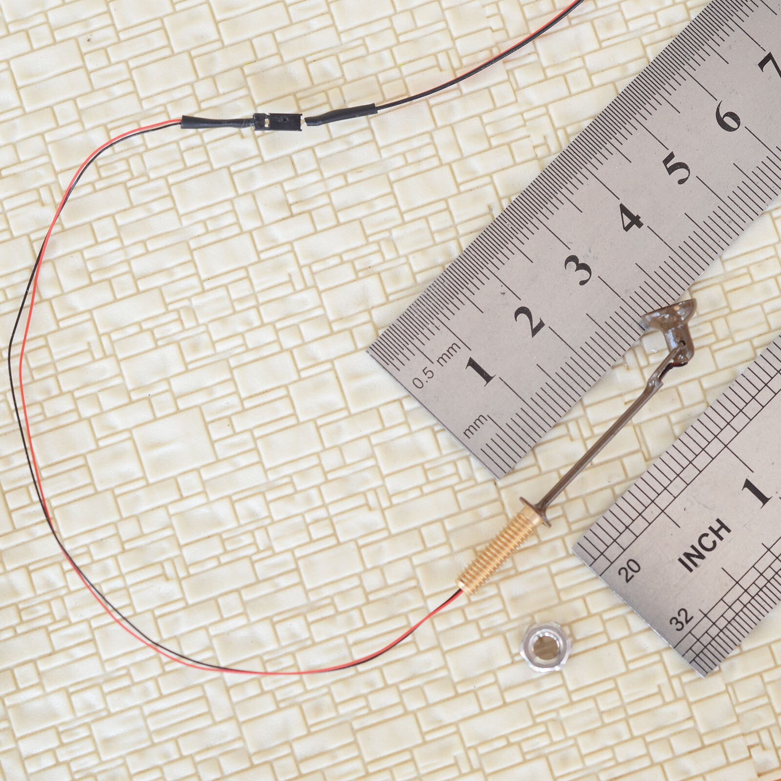 5 x HO scale LED spotlight model limelight projector street light lamp post #4BR