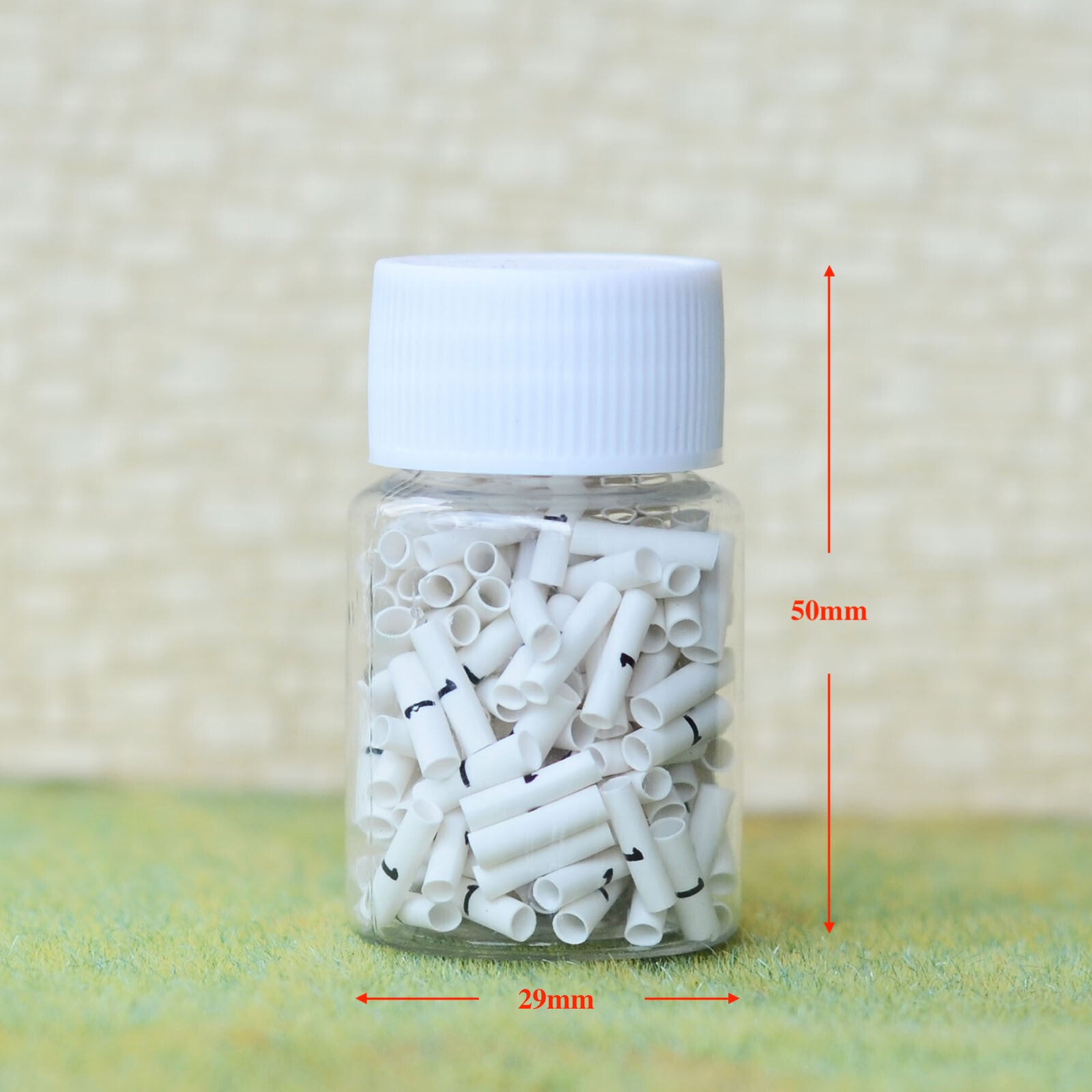 one bottle of pre-cut heat shrink tubing wire cable wrap sleeving with mark #2