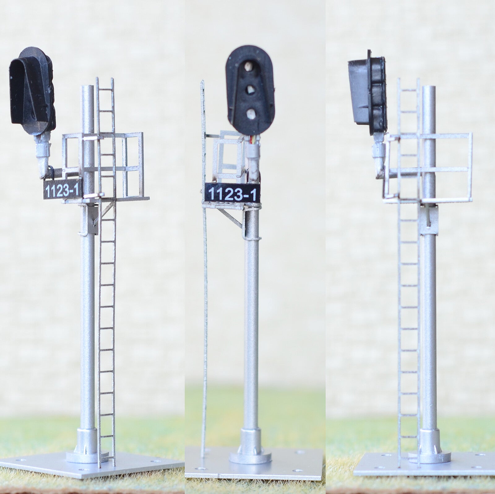 1 x HO scale model 3 colors block signal full sunshield fine metal 1 targets #F1