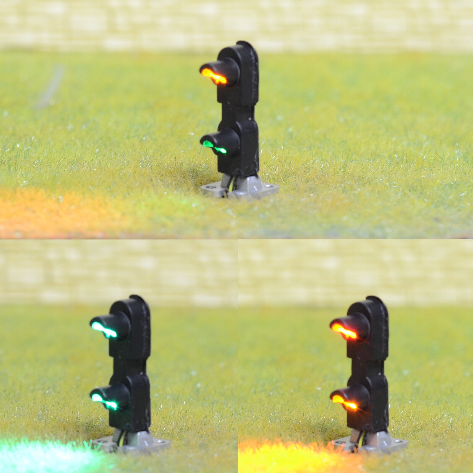 1 x HO scale dwarf searchlight signal ground 2 targets GRS SA-1 tri-colors #DT2