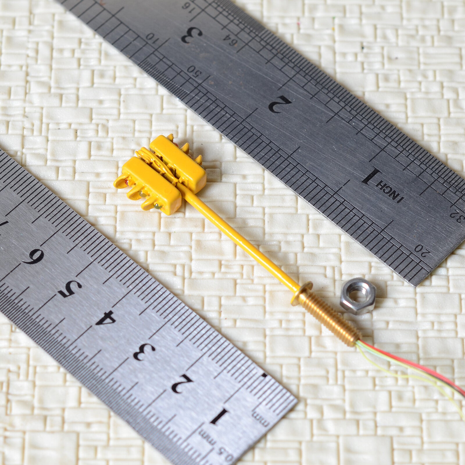 2 x traffic signal HO OO scale model crossing walk LED pedestrian lamp #Y33