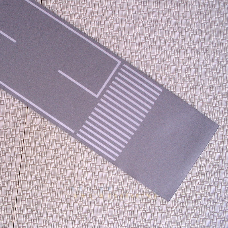 3 pcs OO/HO Gauge Grey ROAD STRIP /w corner self stick