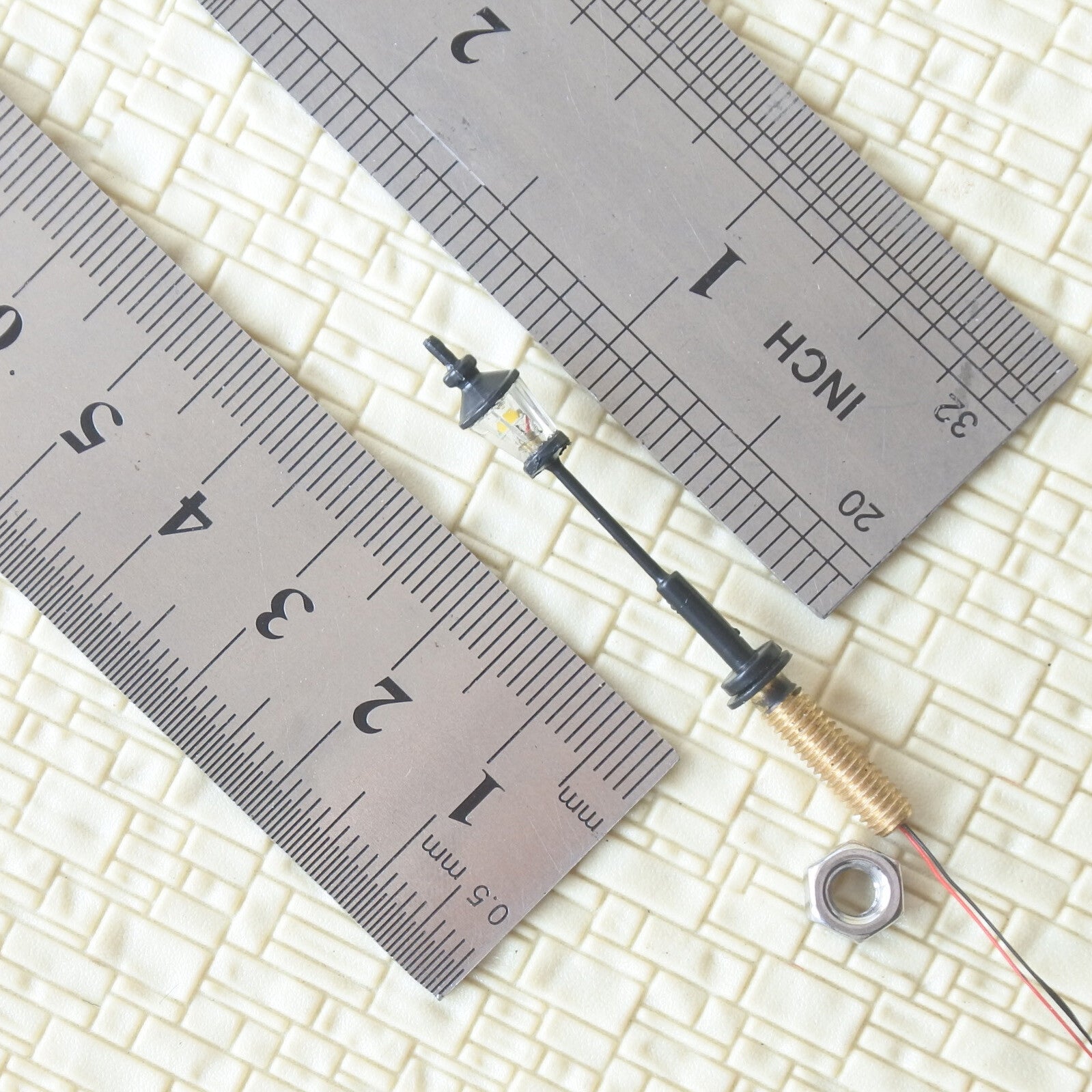 5 x N scale LED antique street light model railroad path lamp post #S0108N