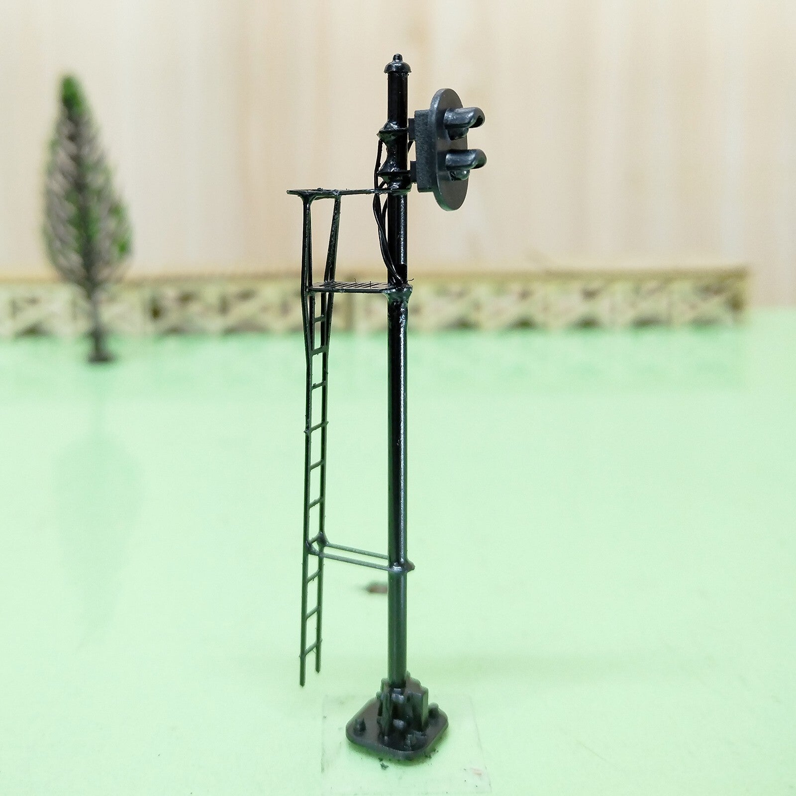 1 x HO scale model railroad 2 aspects block signal LED green/red light #K02Ky