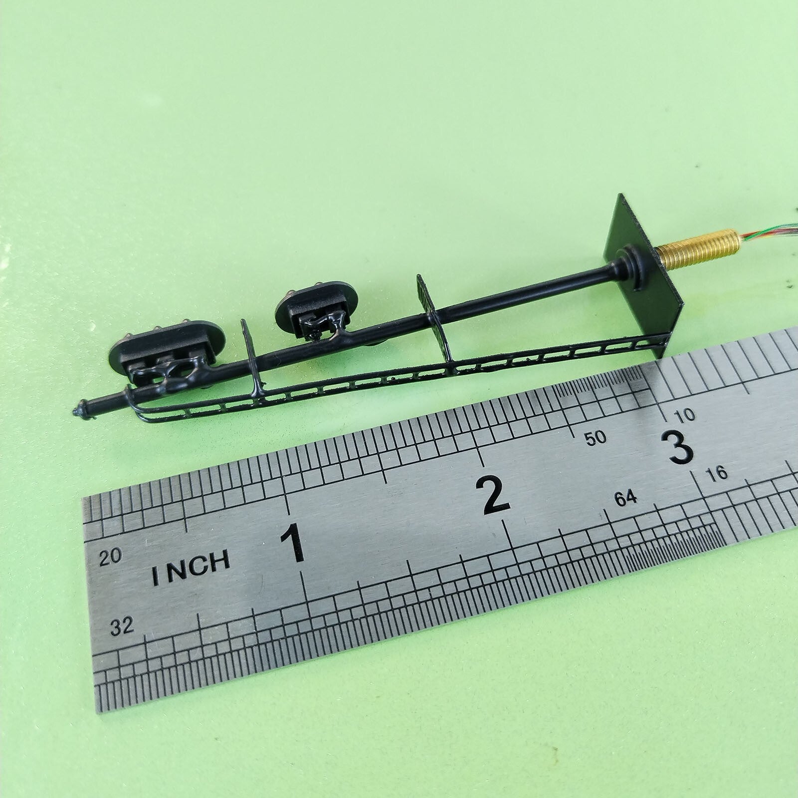 1 x HO scale model railroad 2 heads 2 + 3 aspects block signal LED made #K32SrBK