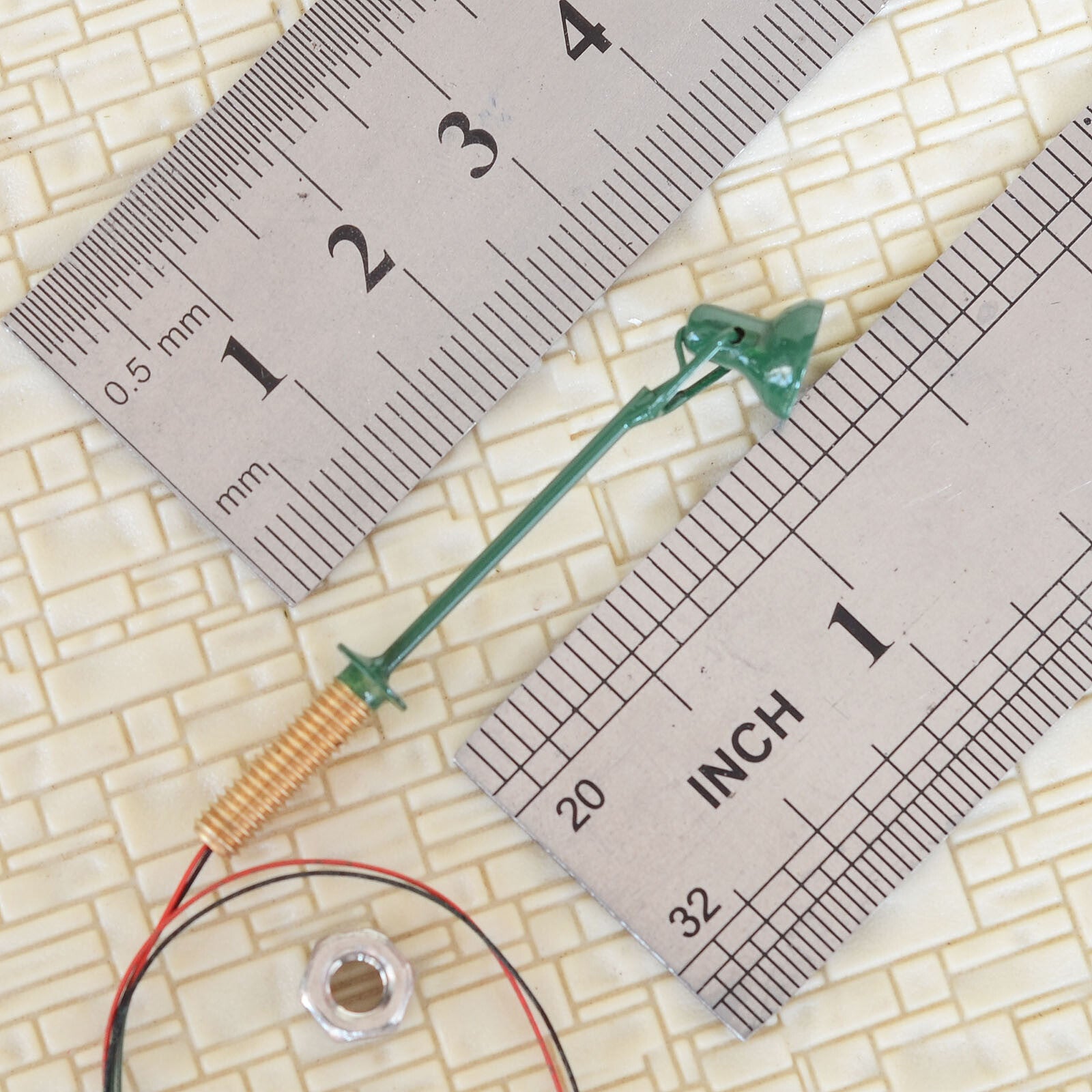 5 x HO scale LED spotlight model limelight projector street light lamp post #4BG