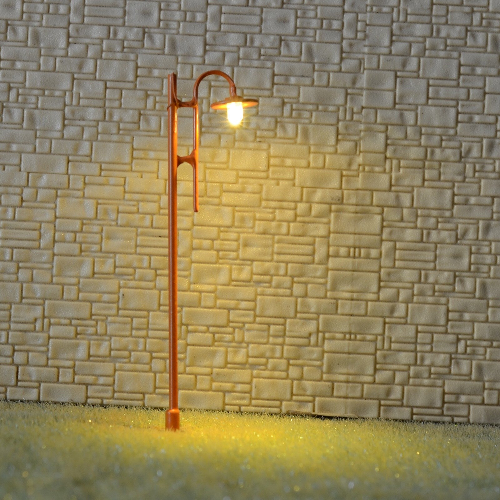 5 x OO / HO Scale street lights model lamp post LED made + 12V resistors #316A