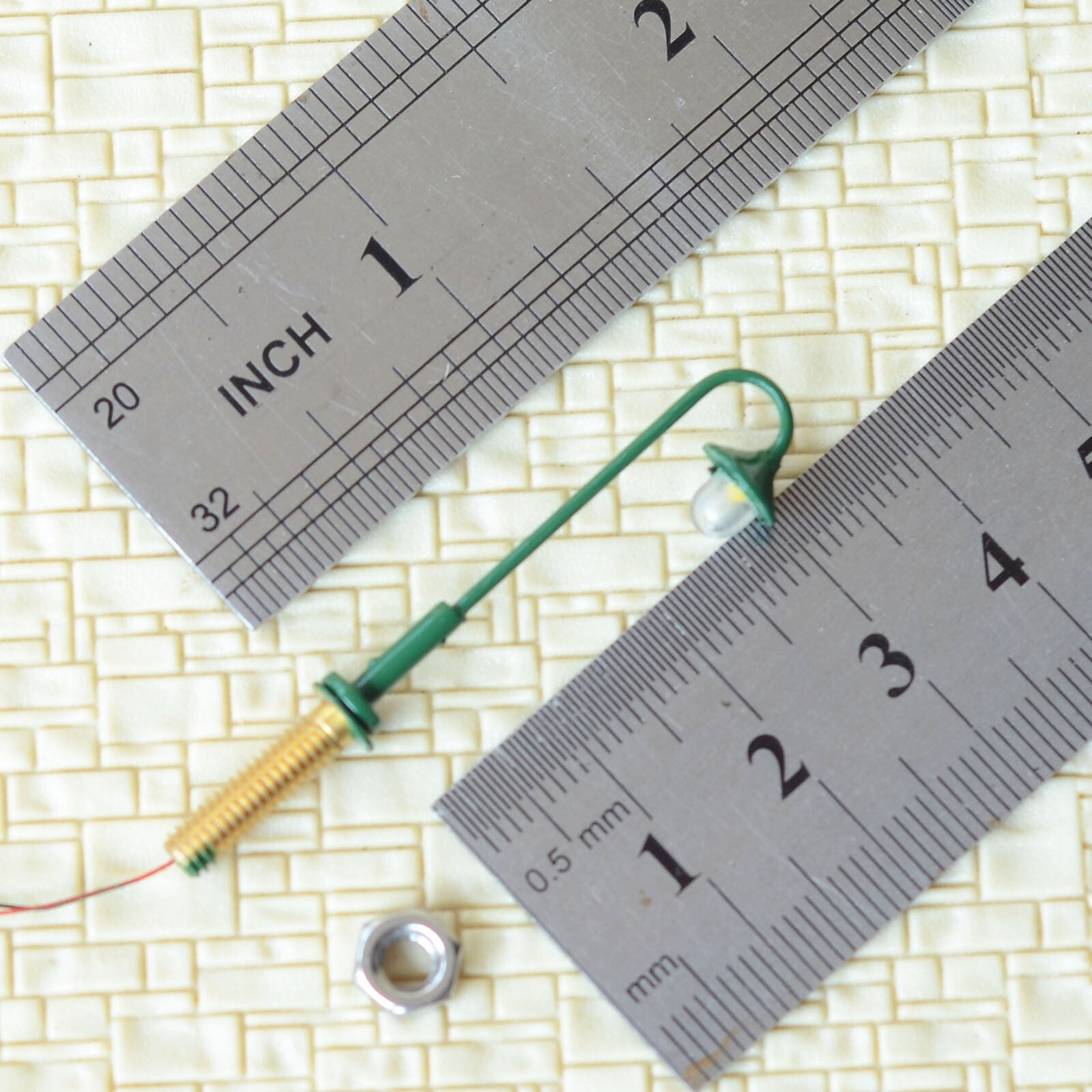 5 x N scale model railroad antique street light LED lamppost station lamp #S0911