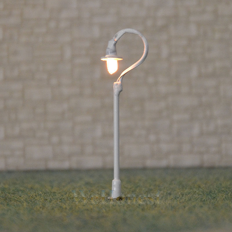 10 x HO scale Lamps Model Train Railroad Lamp posts street lights resistors #R35