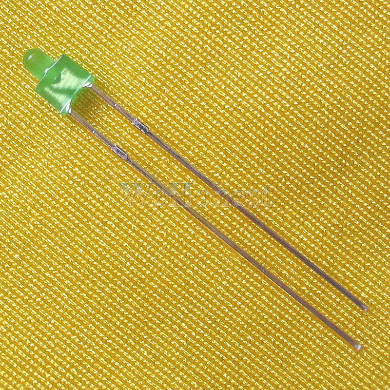 100 pcs Light Emitting Diode Mini LEDs Dia. 2mm Green