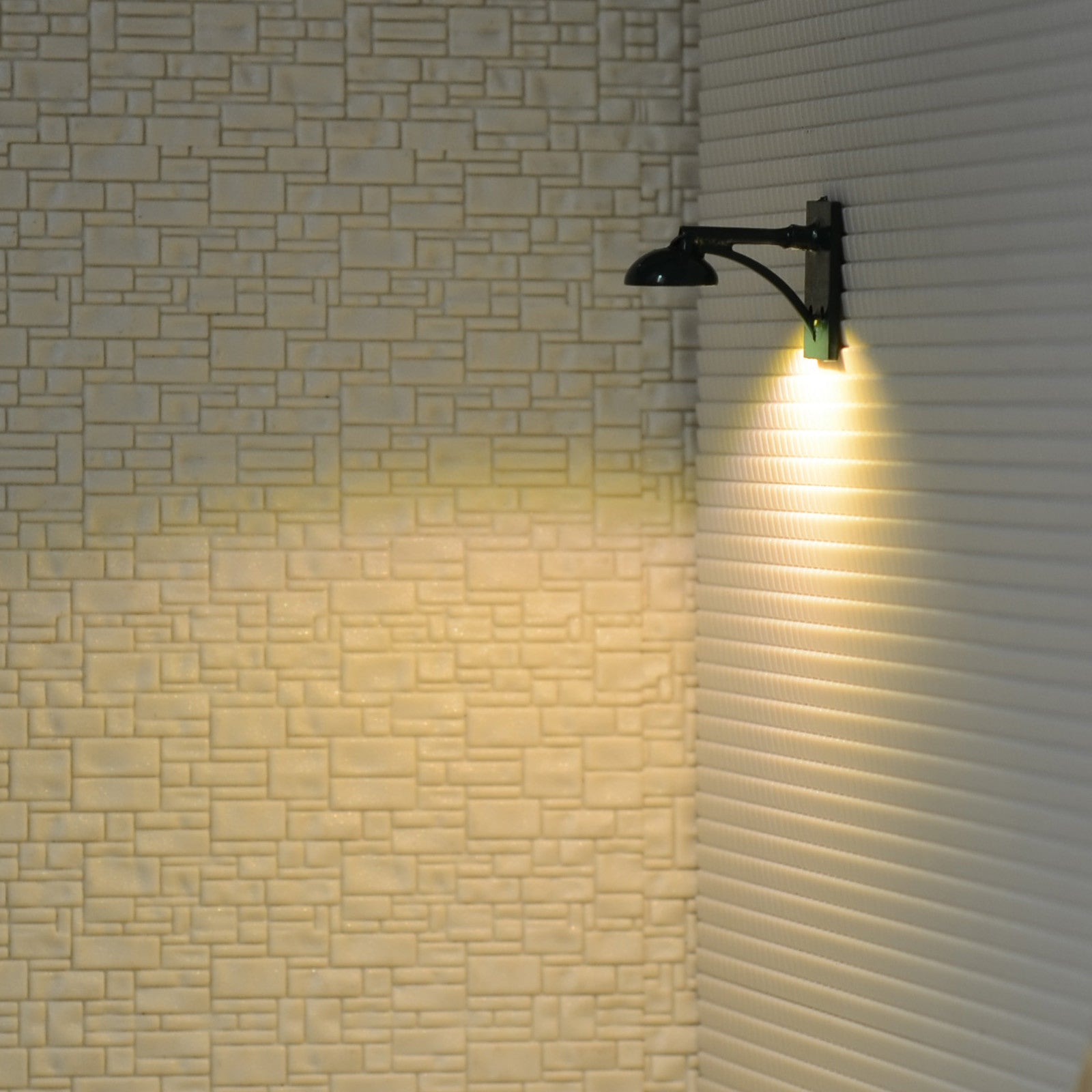 5 x O Scale Led Street wall Light Model Train Railroad path Lamp post #R62OBG