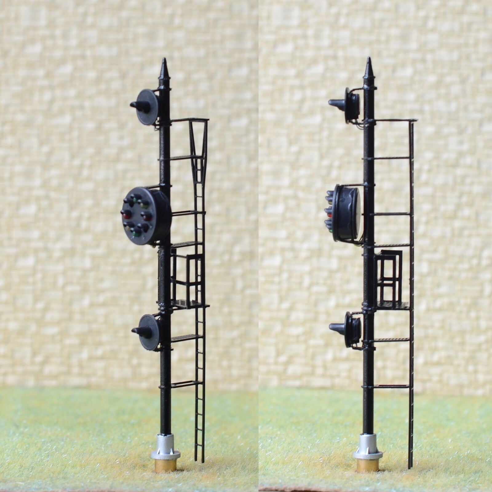 1 x HO scale model railroad B&O CPL color position light signal LED metal #U1D1