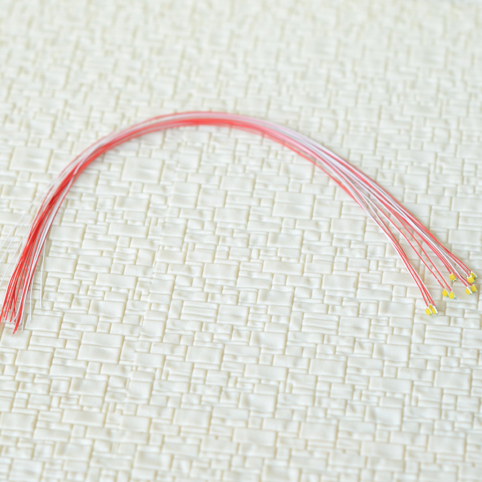 10 x auto flash blink twinkle cold white 0805 SMD nano led Wired ambulance car