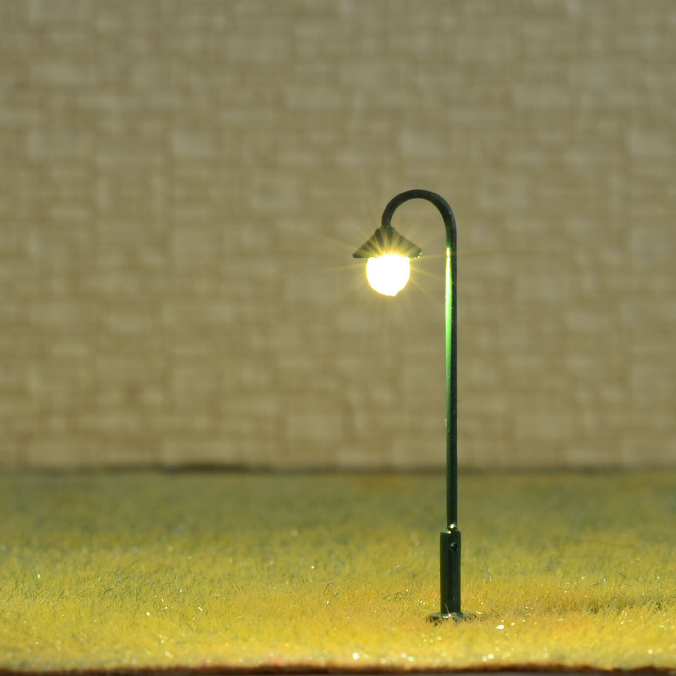 5 x HO scale model railroad street light LED lamppost station lamp 45mm #S0911BG