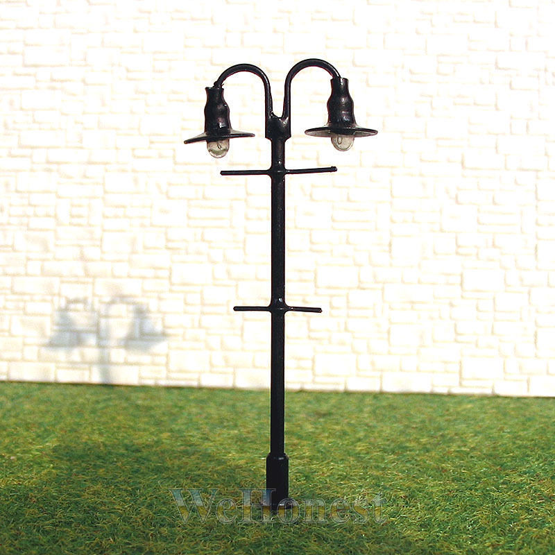10 x OO / HO Scale Model Train Lamps Railroad Lamp posts 12V Street Lights #310