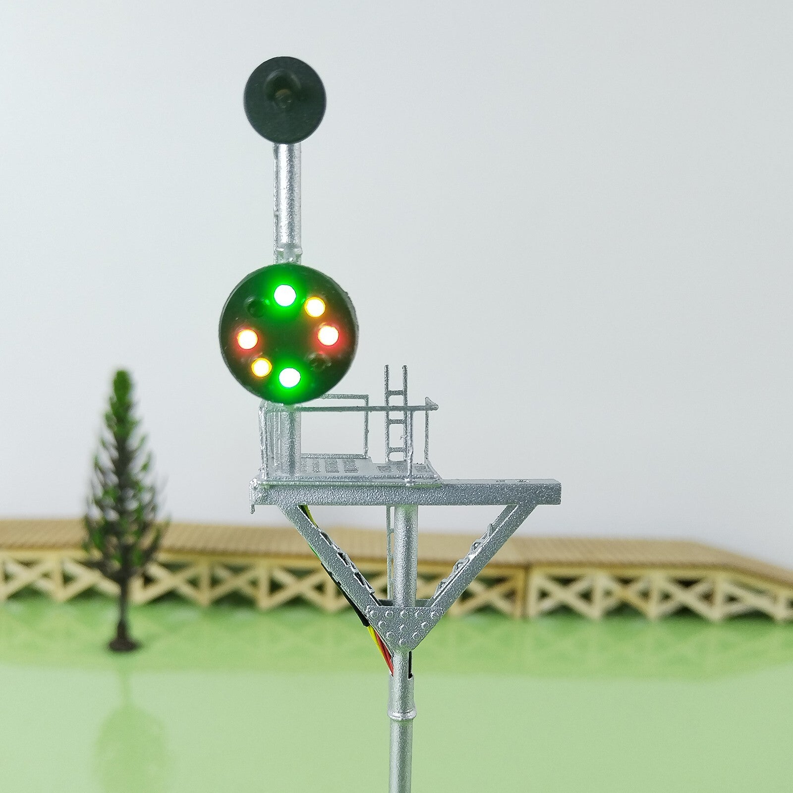 1 x HO scale model railroad tower CPL signal B&O goalpost bracket #LU1