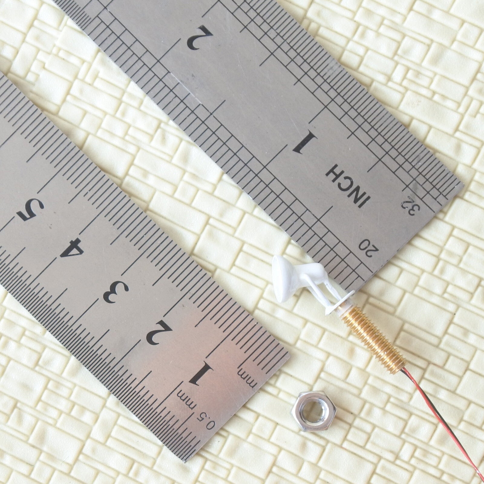 5 x OO / HO scale LED spotlight model limelight projector street lamp post #2WH