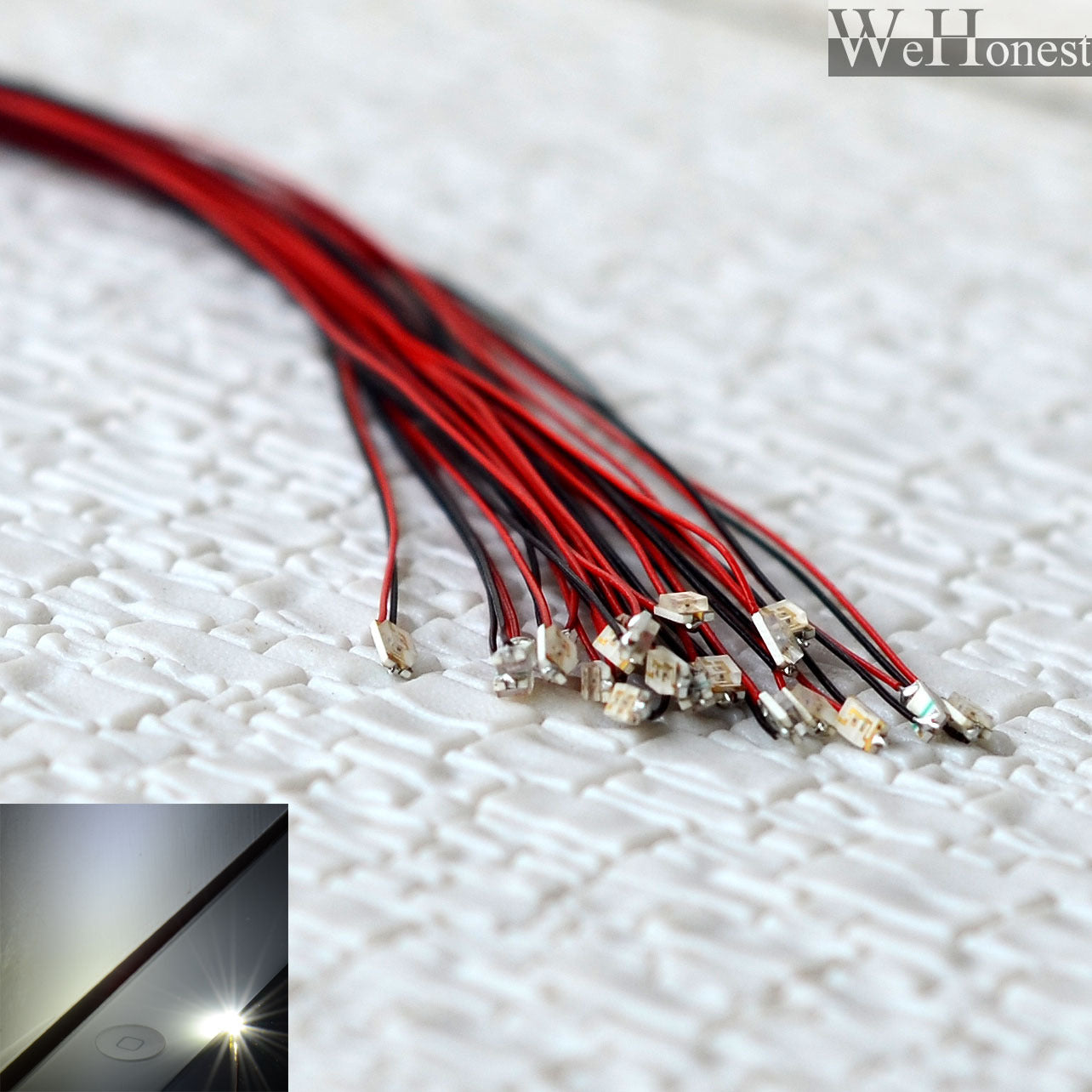 15 x Pre Wired Cold White #1206 SMD led street Lights Pre-soldered lamps HO N