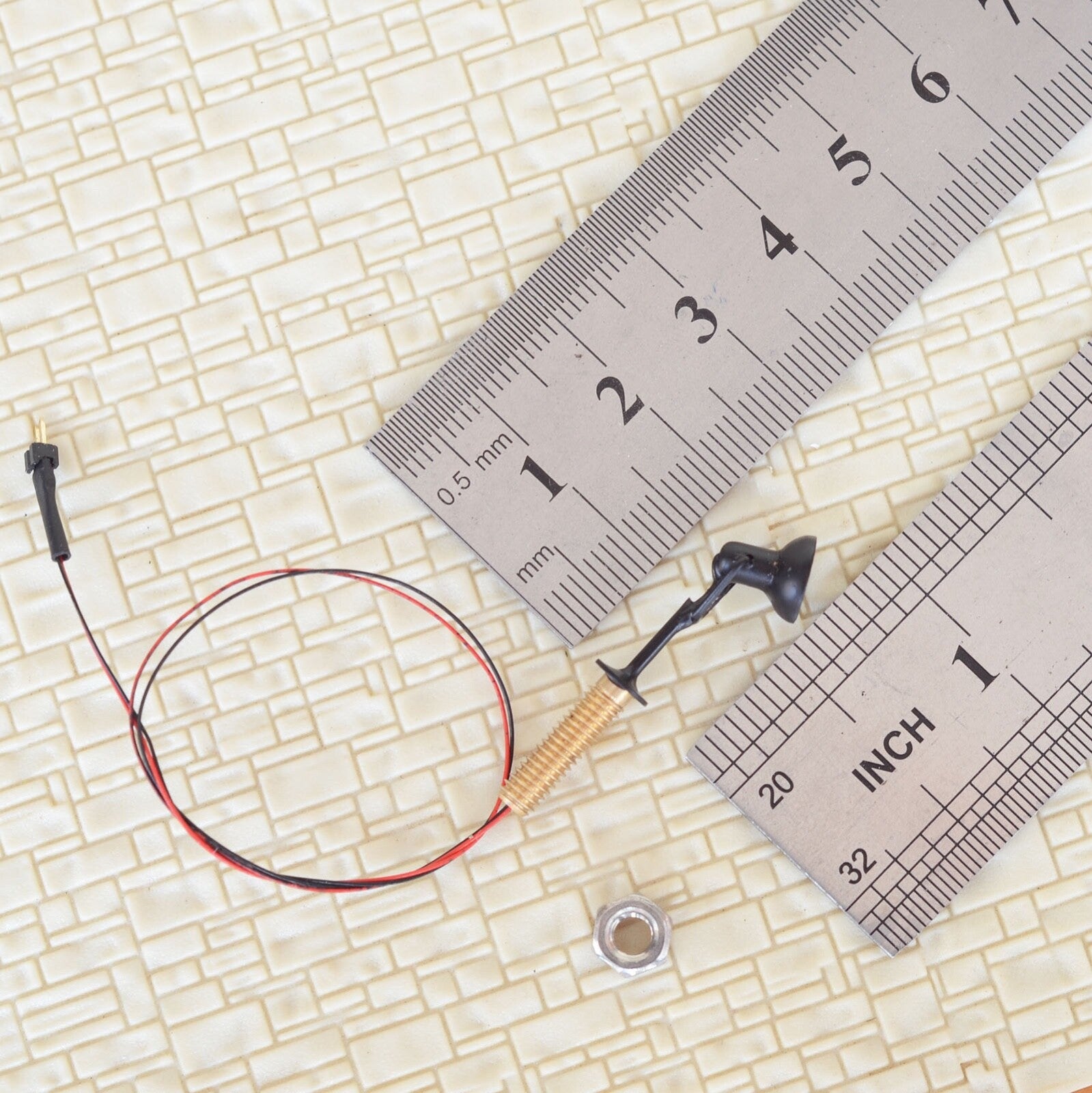 5 x OO / HO scale LED spotlight model limelight projector street lamp post #6BL