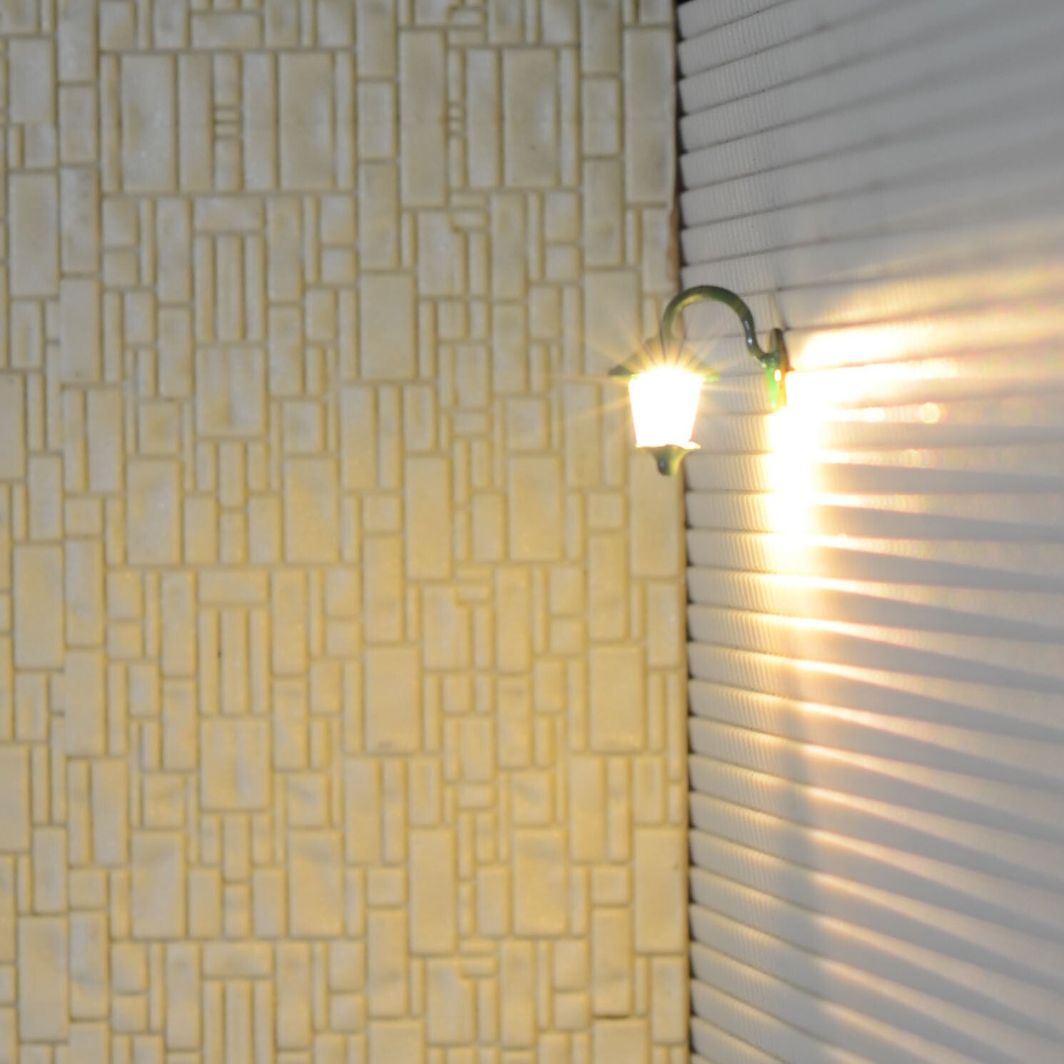 5 x OO / HO antique street bracket light model wall lamp posts LED light #YD7BG