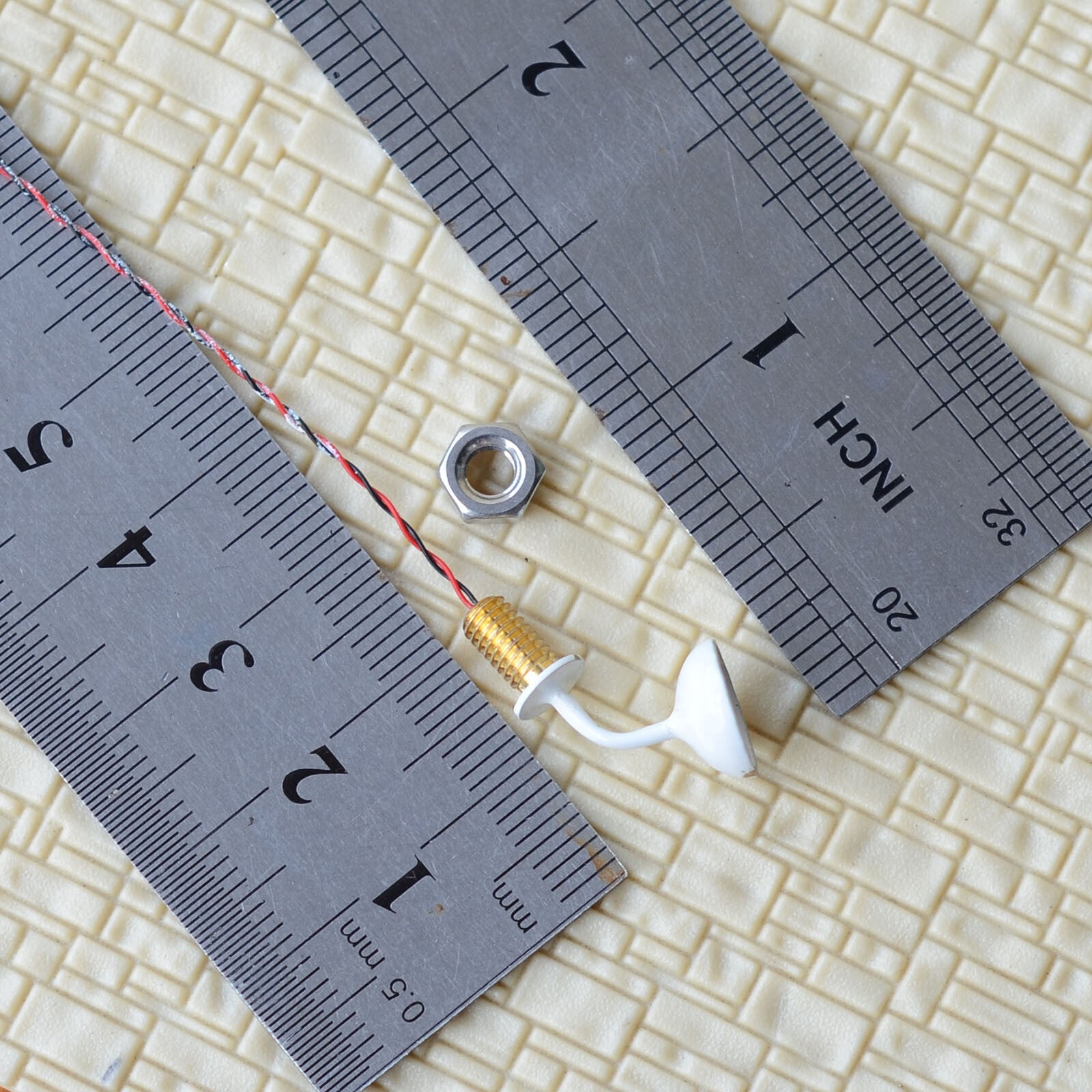 5 x O scale modern street bracket light model wall lamp post LED building #R2Wwh