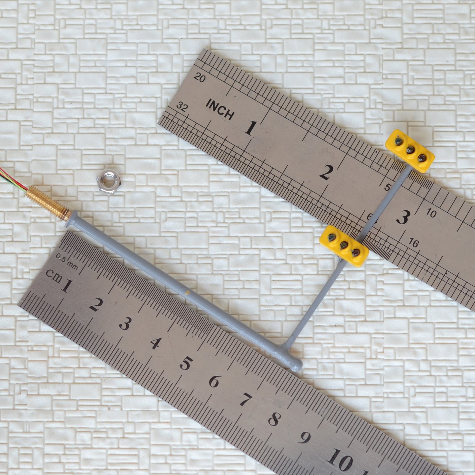 2 x HO / OO traffic light signal LED model train crossing walk Street sign #V2B3