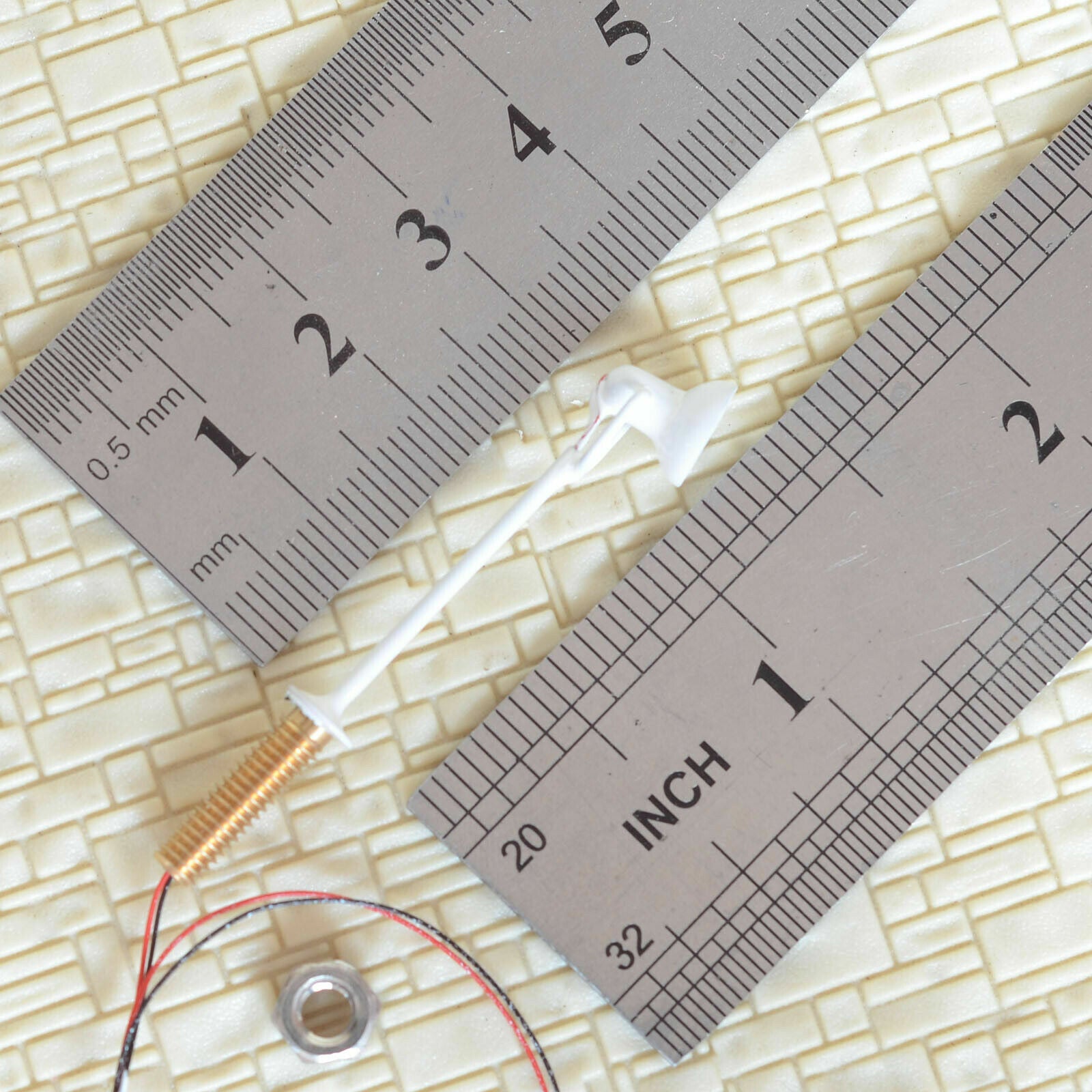 5 x HO scale LED spotlight model limelight projector street lamp post lights #6M