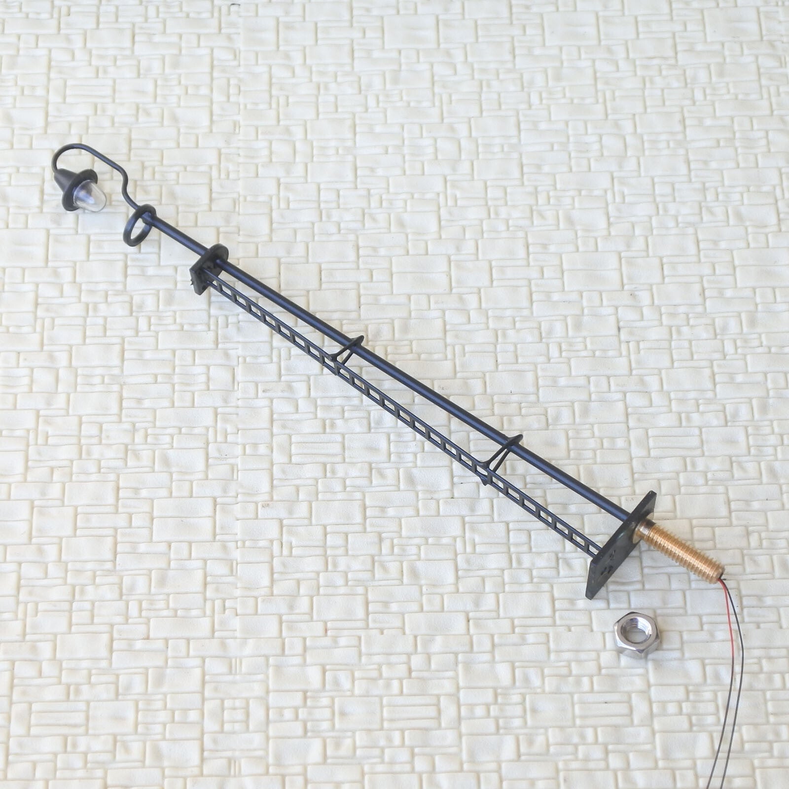 4 x HO scale LED yard light model train railroad street station lamp post #YL42B