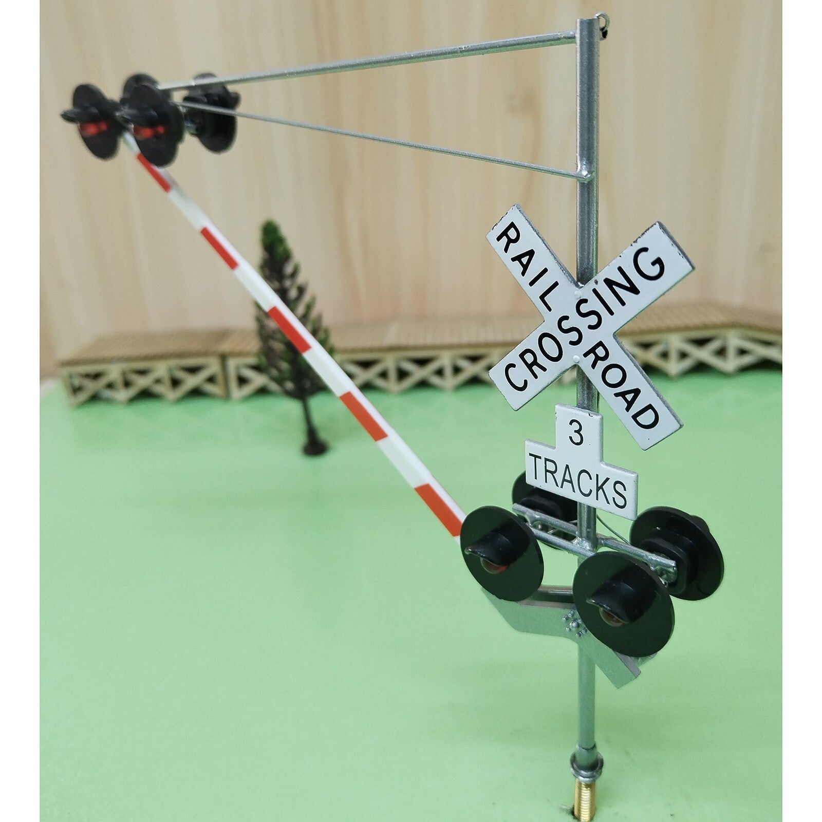 1 x O scale model railroad cantilever grade crossing signal arm gate #48C06DG