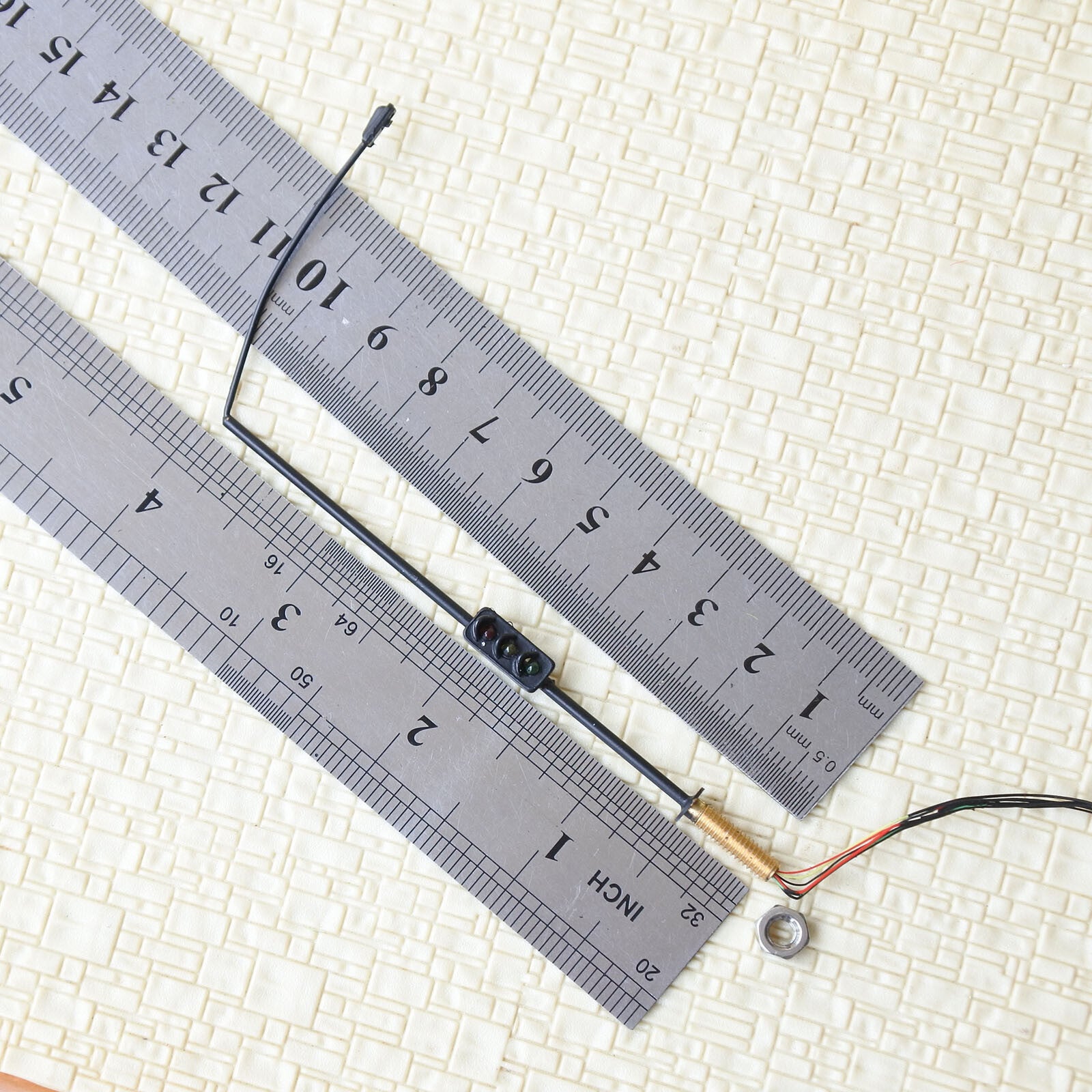 1 x traffic signal with street light HO OO scale model railroad led lamps #colBB