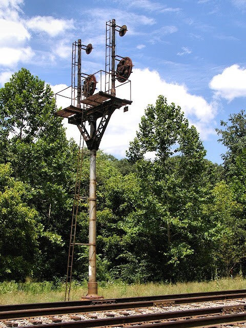 1 x HO scale model railroad tower CPL signal B&O goalpost position #LU1RU1NB