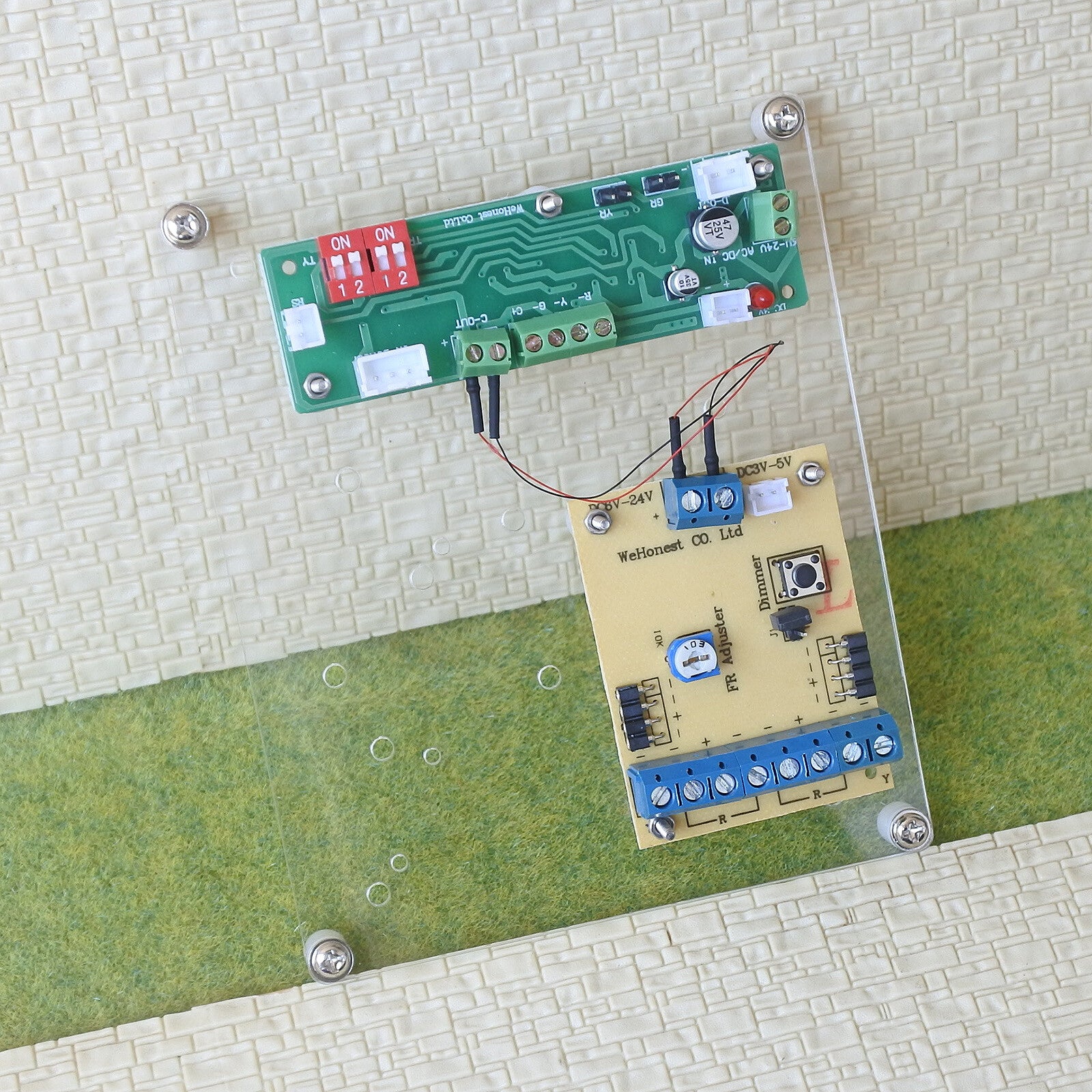 1 set grade crossing signal + automatic controller by train detector auto flash