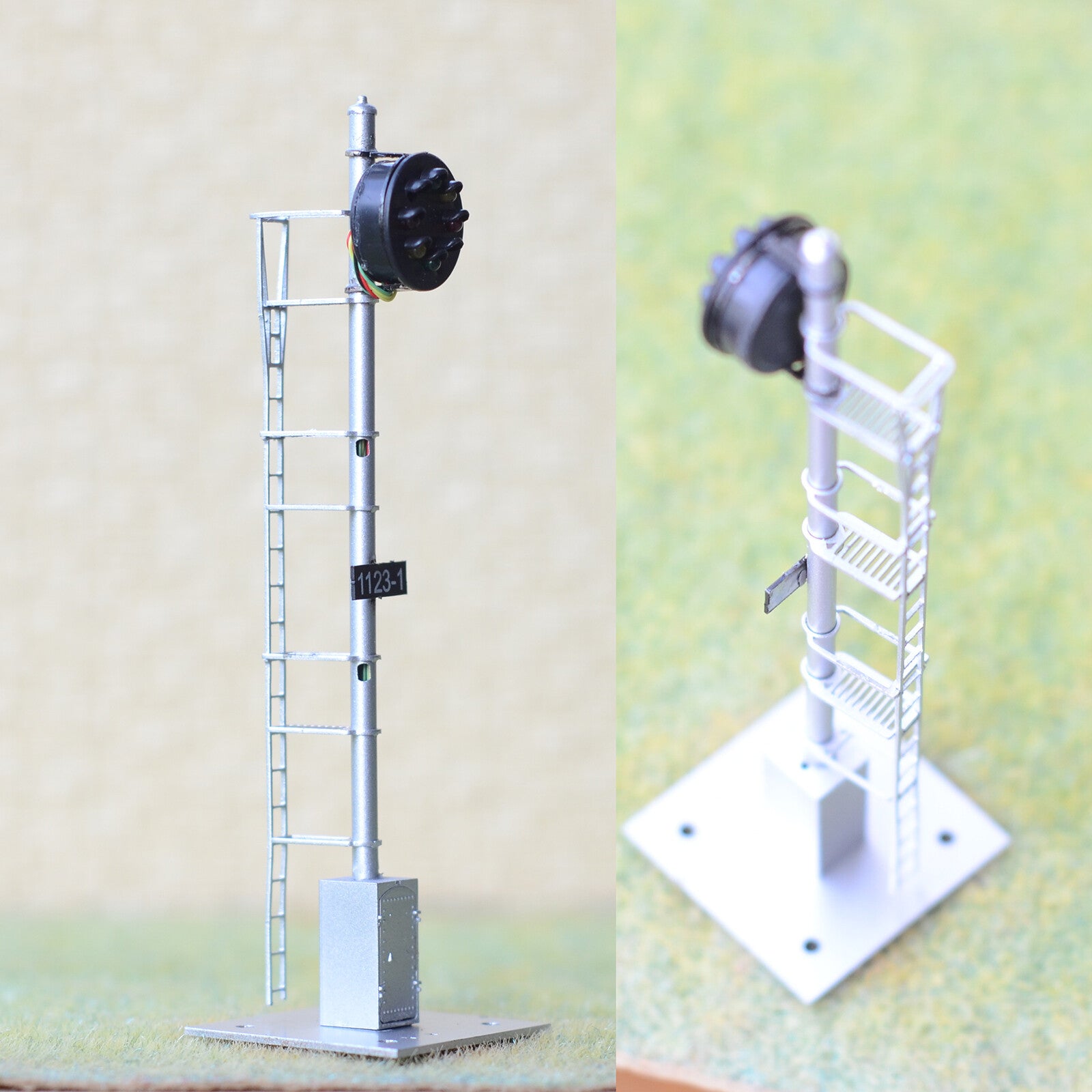 1 x HO scale model train railroad metal mainline color position light signal #PA