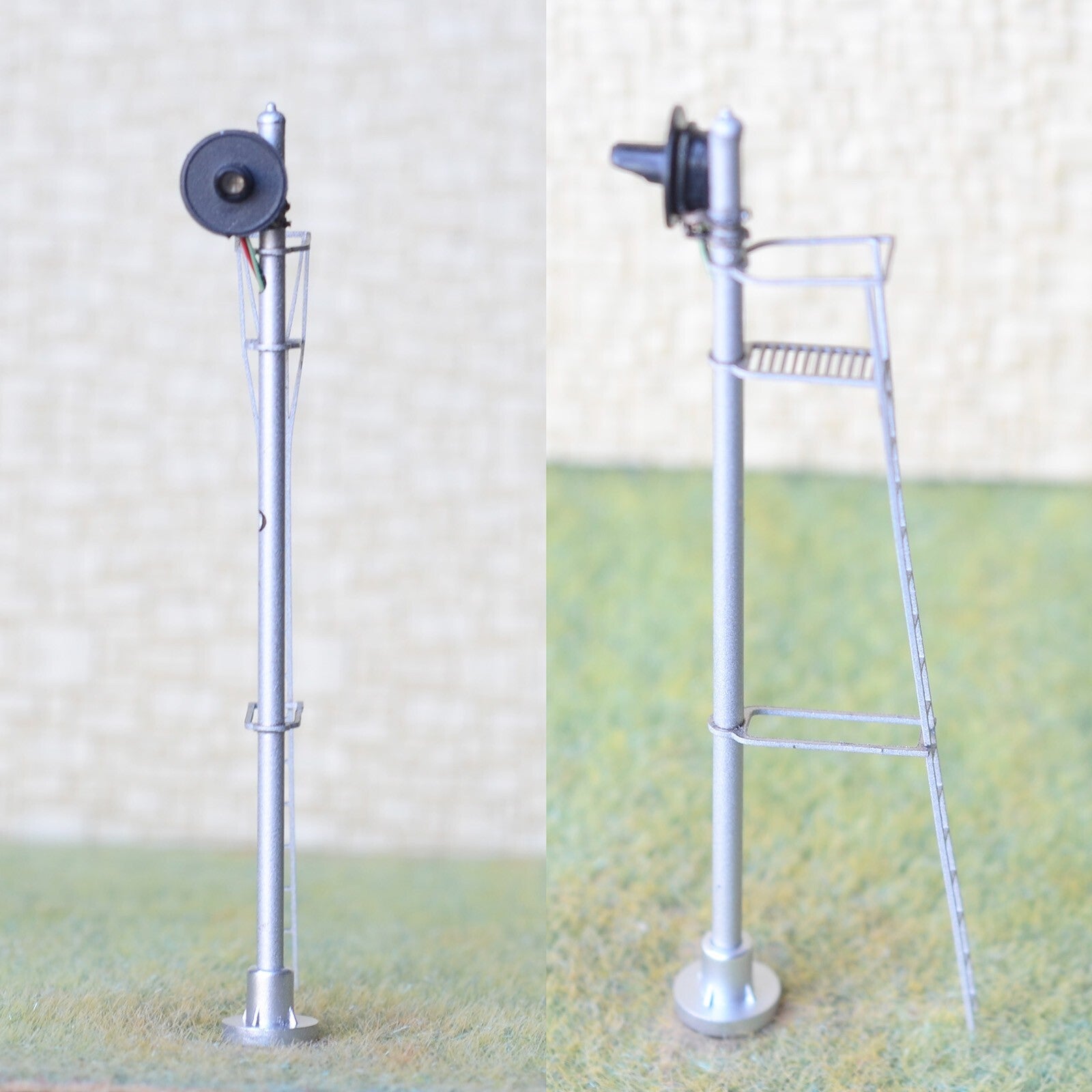 1 x HO scale model railroad 3-colors searchlight signal metal block 1 heads #N11