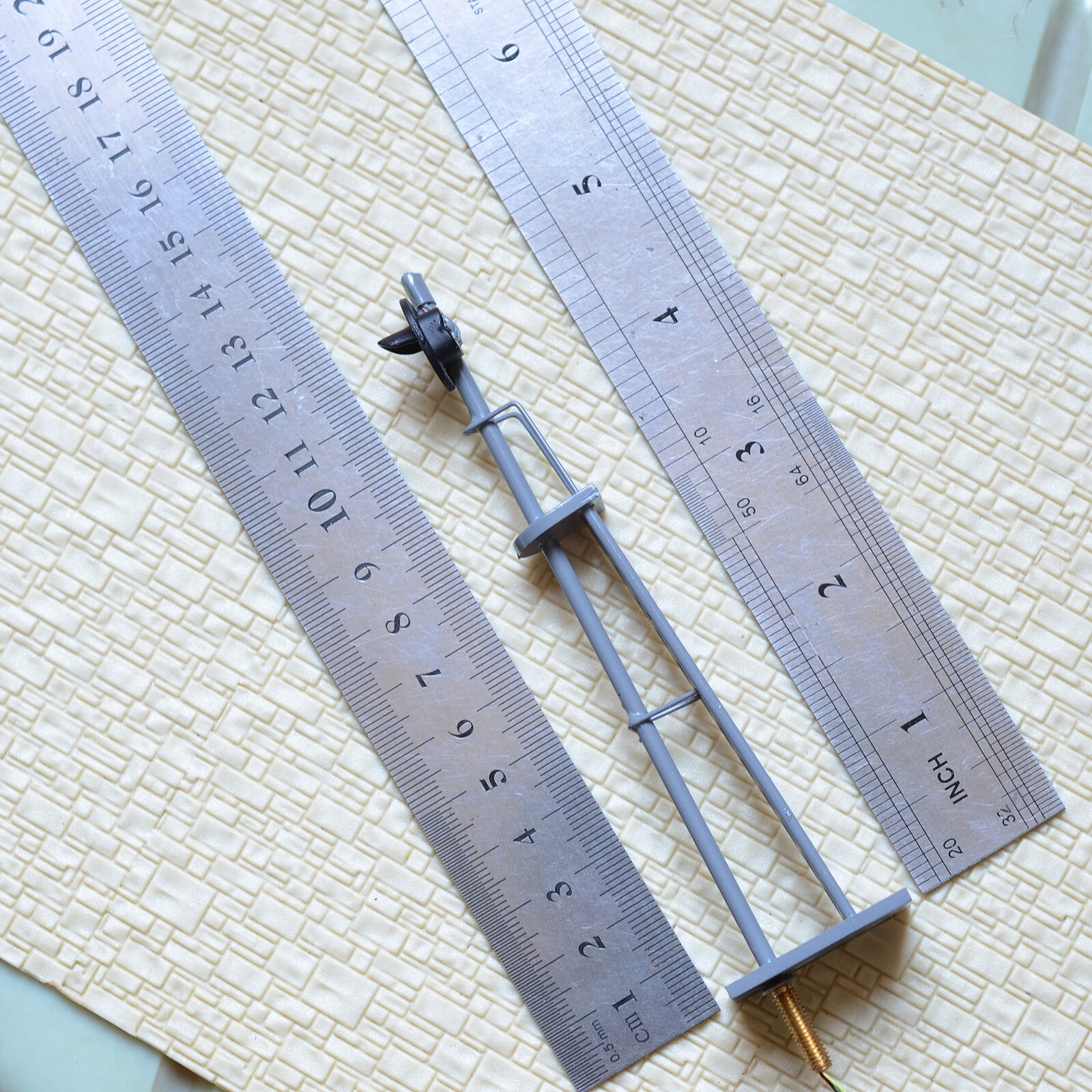 1 x O scale searchlight block signal model train 3 color SMD LEDs R/G/Y #SS48G3