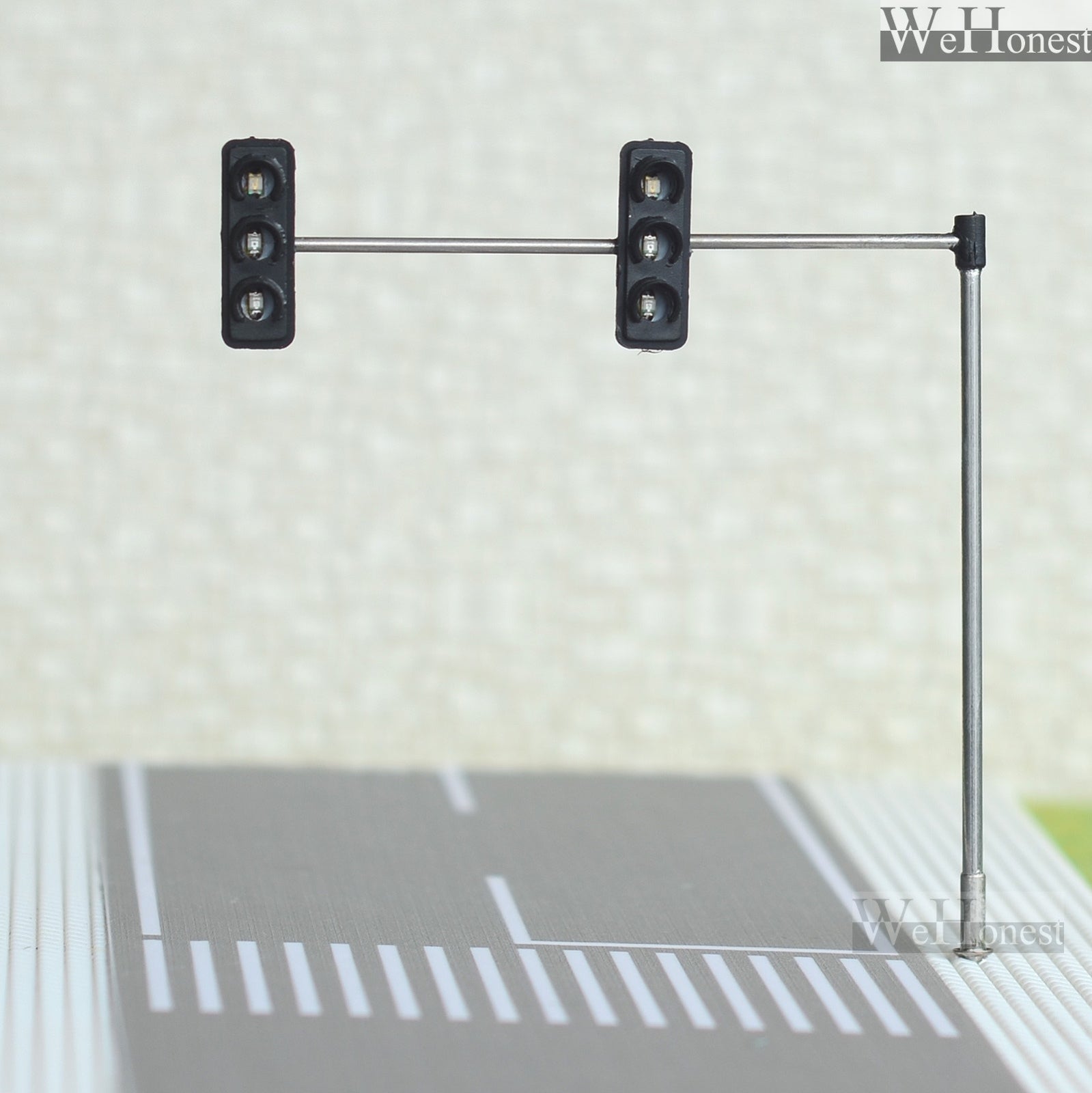 2 x HO / OO Traffic Light Signal LED Model Train Architecture crossing Street #4