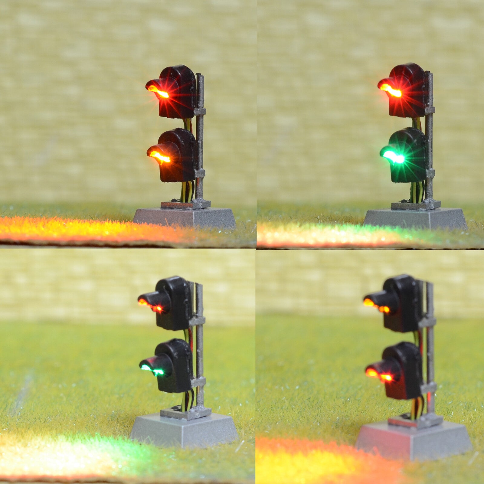 1 x HO scale dwarf searchlight signal ground 2 targets GRS SA-1 tri-colors #DS2