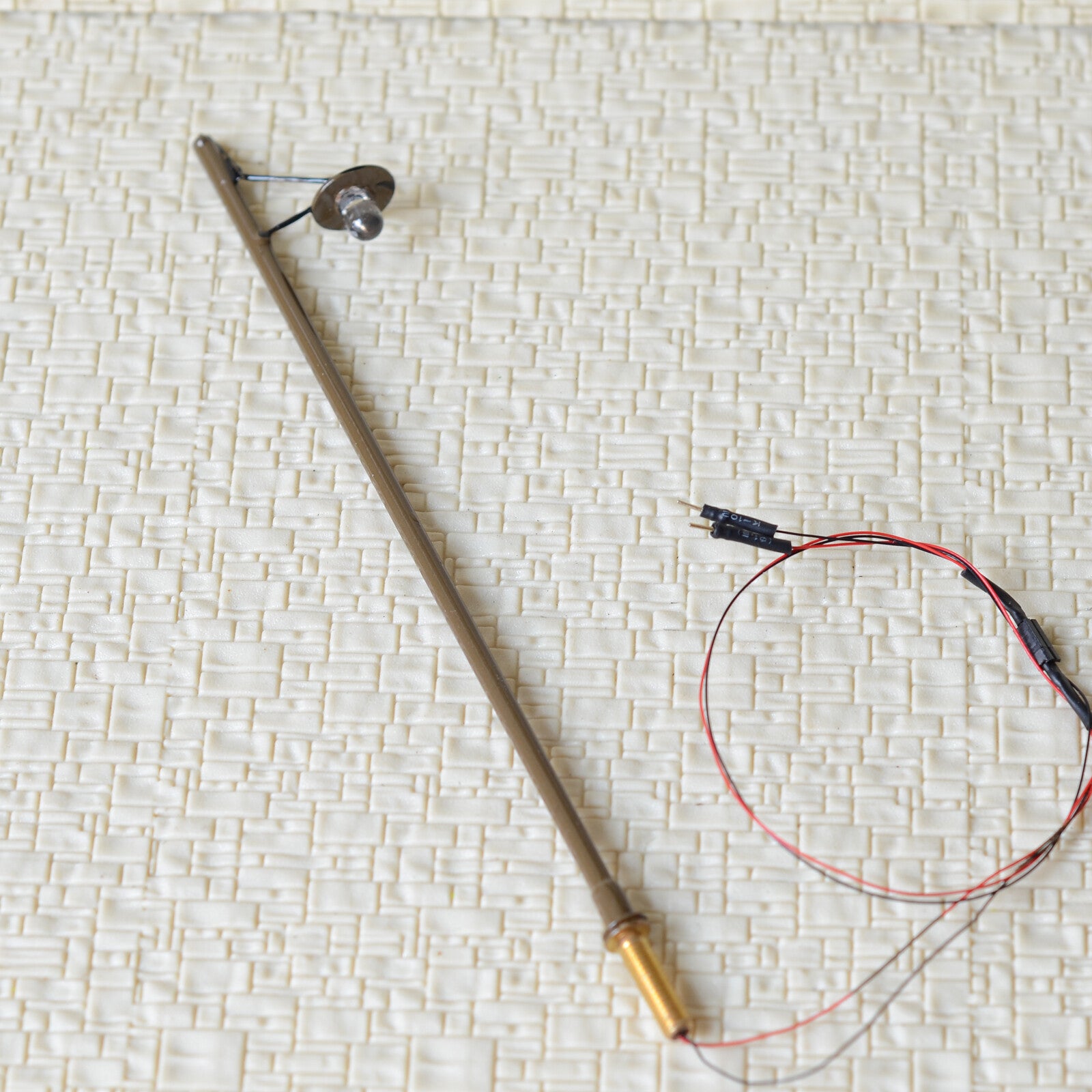 5 x O scale LED light model train railroad street path lamp post +resistor #R7BR