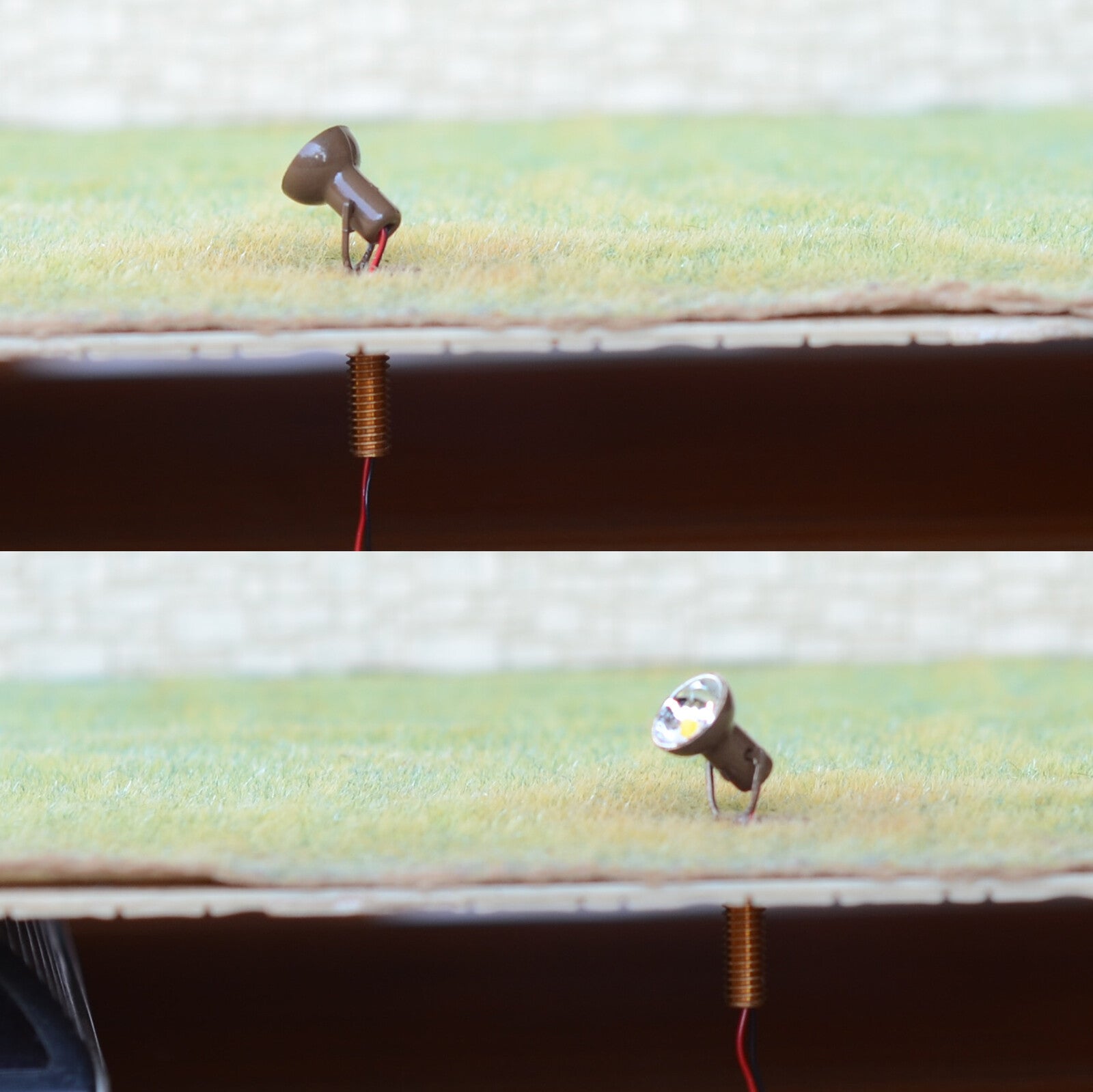 5 x HO scale LED spotlight model limelight projector street lamp post lights #4M