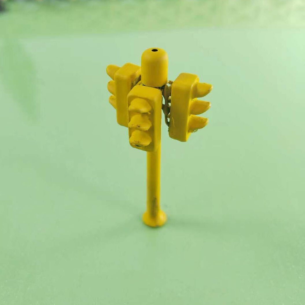 2 x traffic signal light HO OO scale model railroad 3 directions sign LED #TS3D