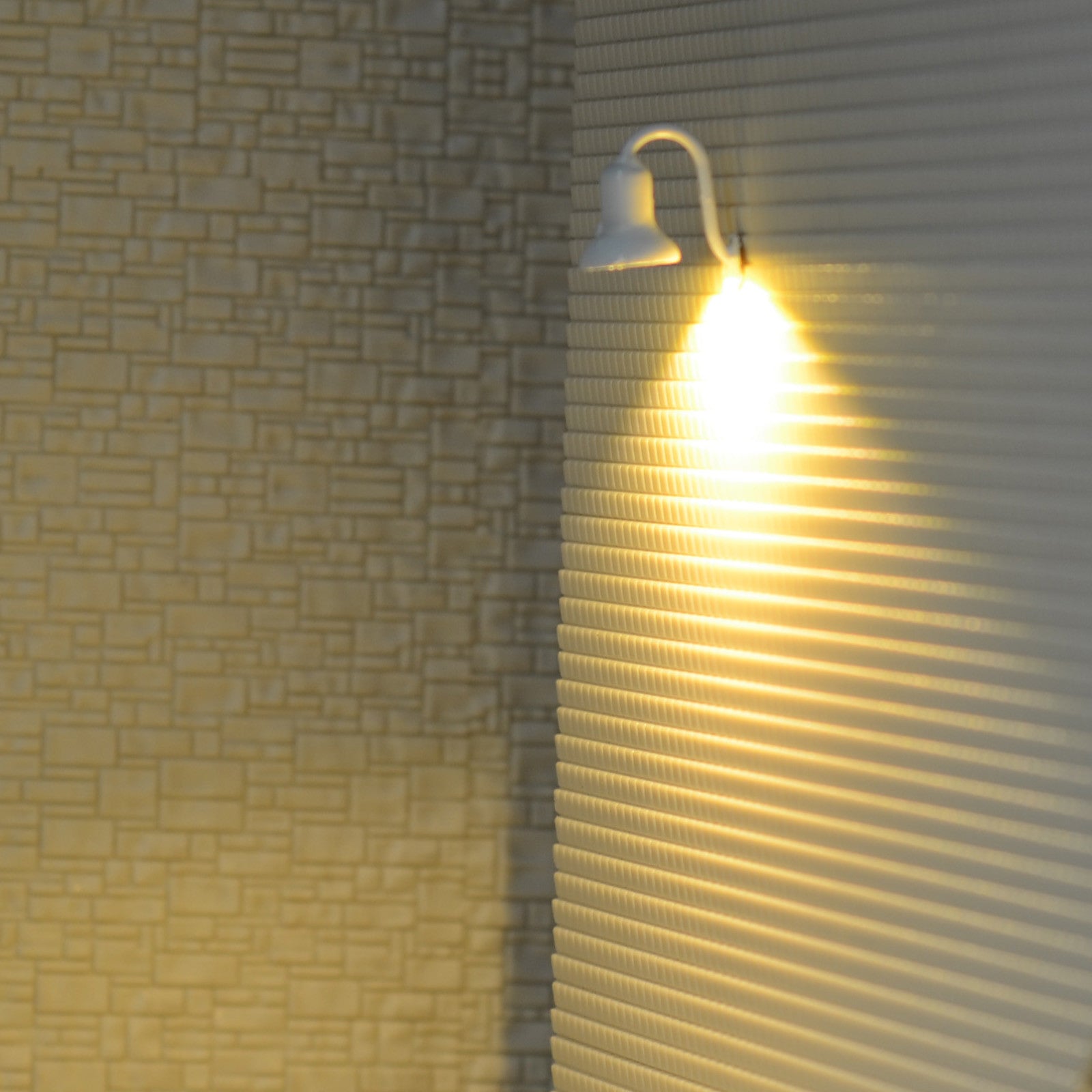 5 x O Scale Led Street wall Light Model Train Railroad path Lamp post #R56OWH