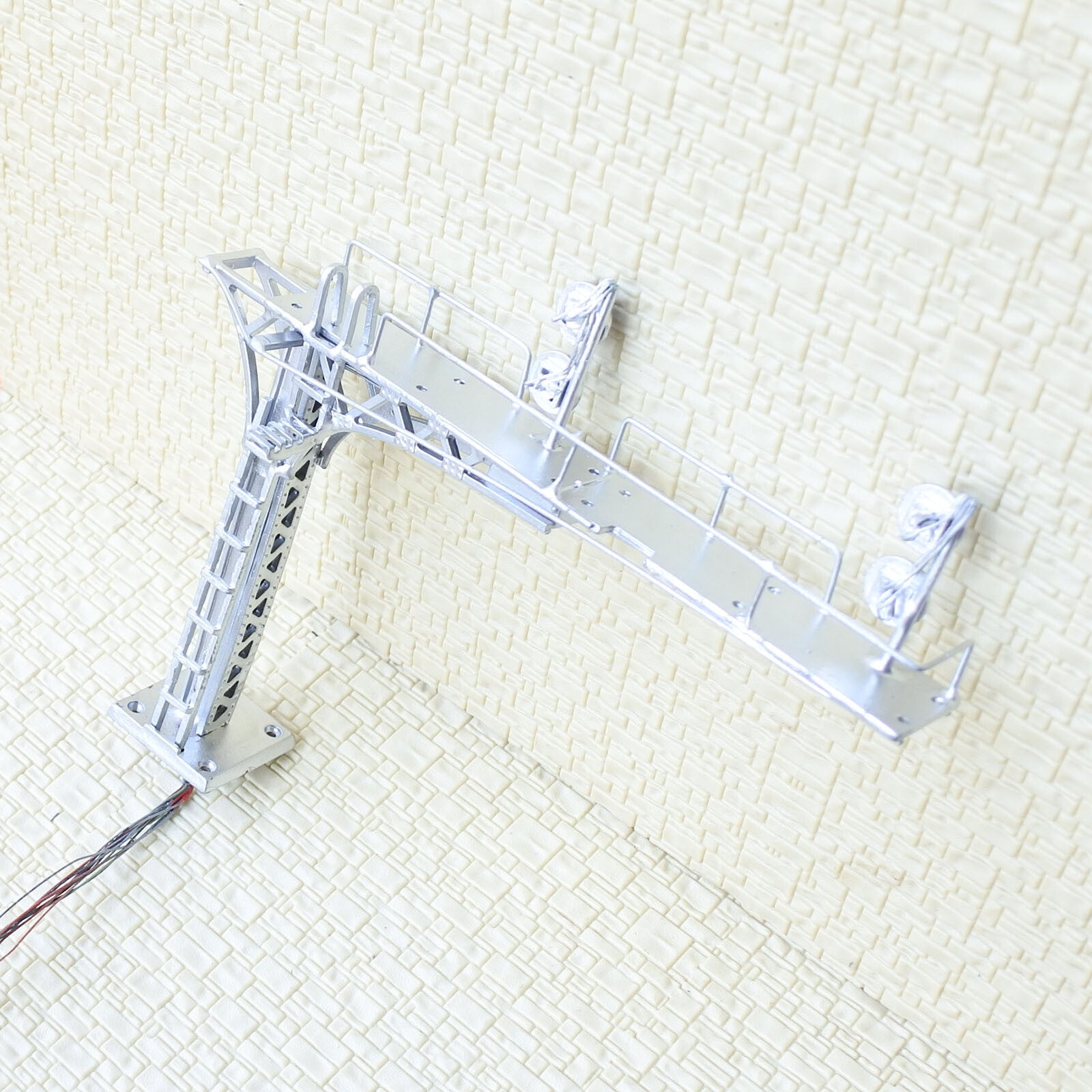 1 x HO OO block searchlight cantilever signal bridge bicolor 2 tracks metal #D42