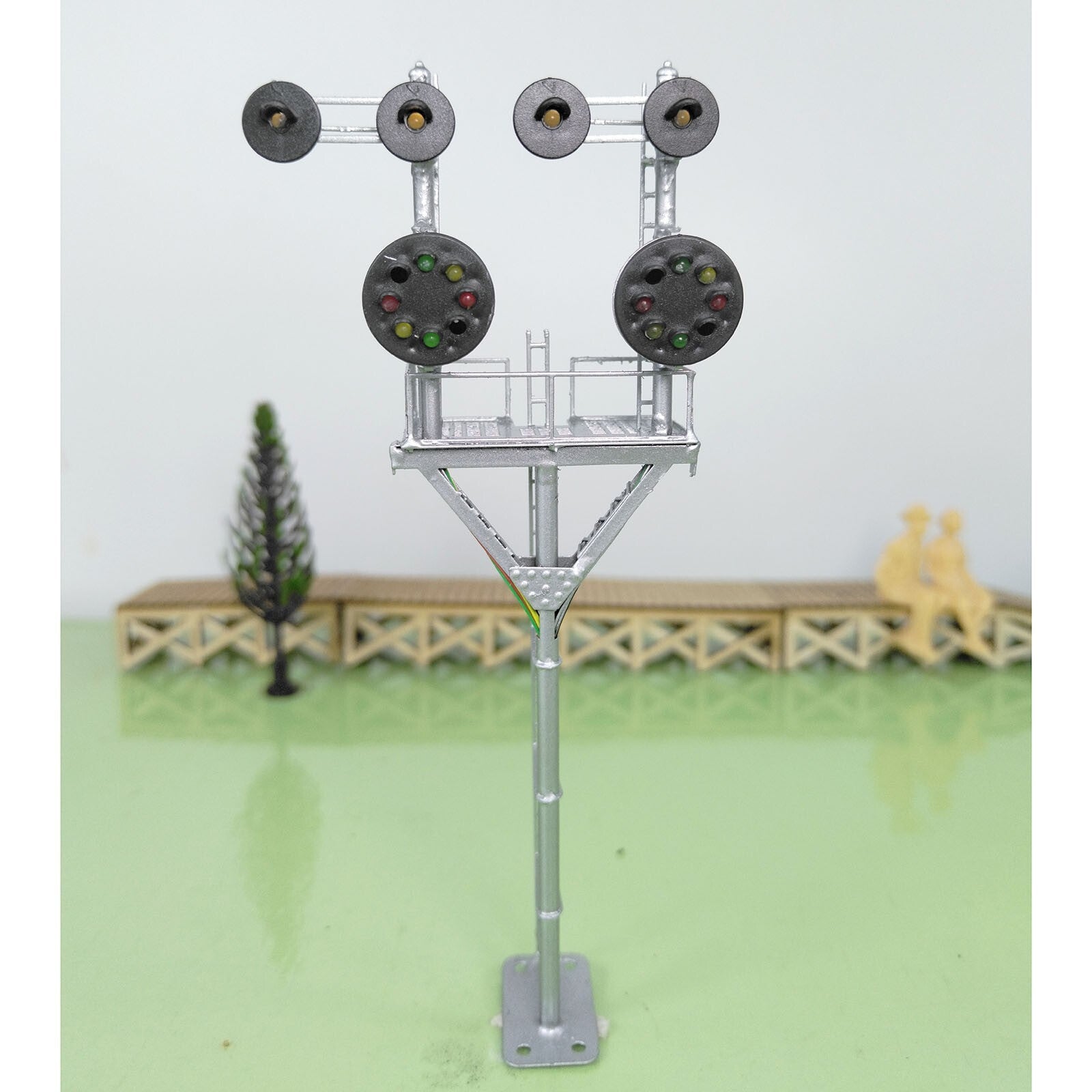 1 x HO scale model railroad tower CPL signal B&O goalpost bracket #LU11RU11