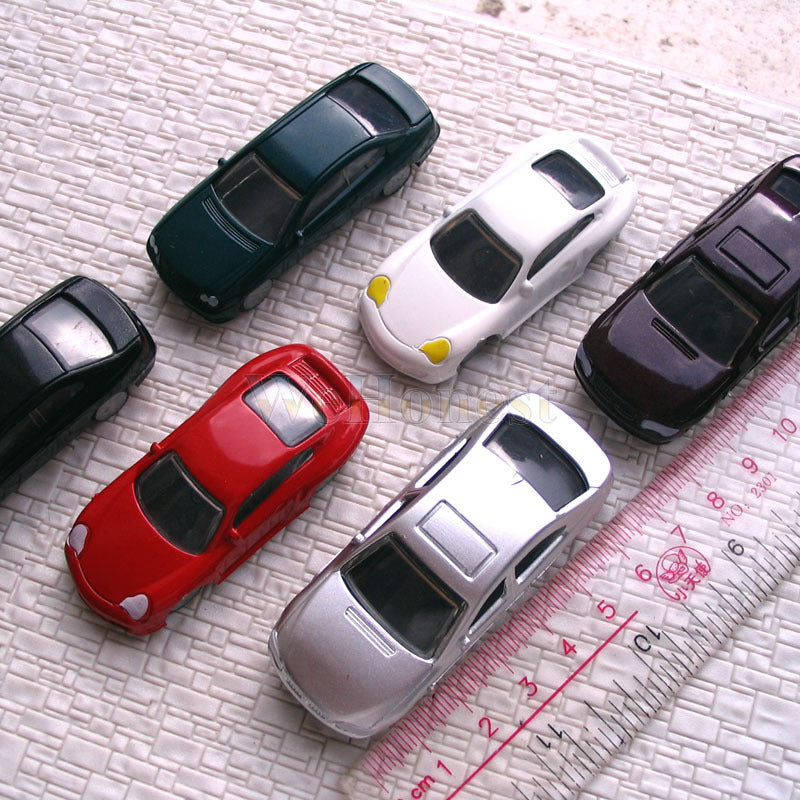 20 pcs OO Scale 1:75th painted Model Cars style #C