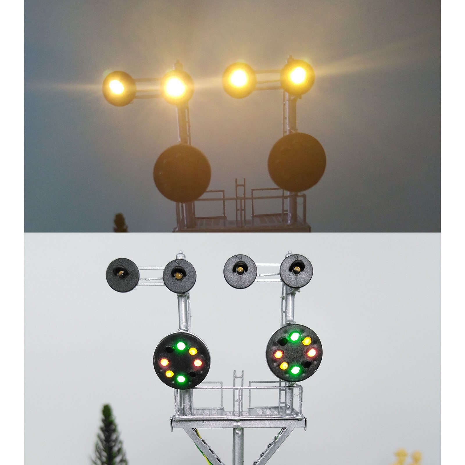 1 x HO scale model railroad tower CPL signal B&O goalpost bracket #LU11RU11