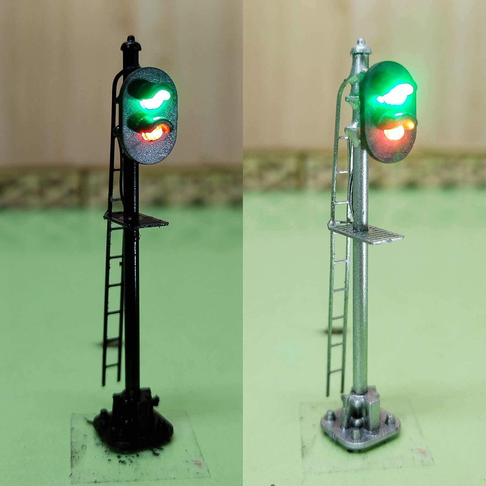 1 x black signal target for cantilever signal bridge making 3 aspects #FB02