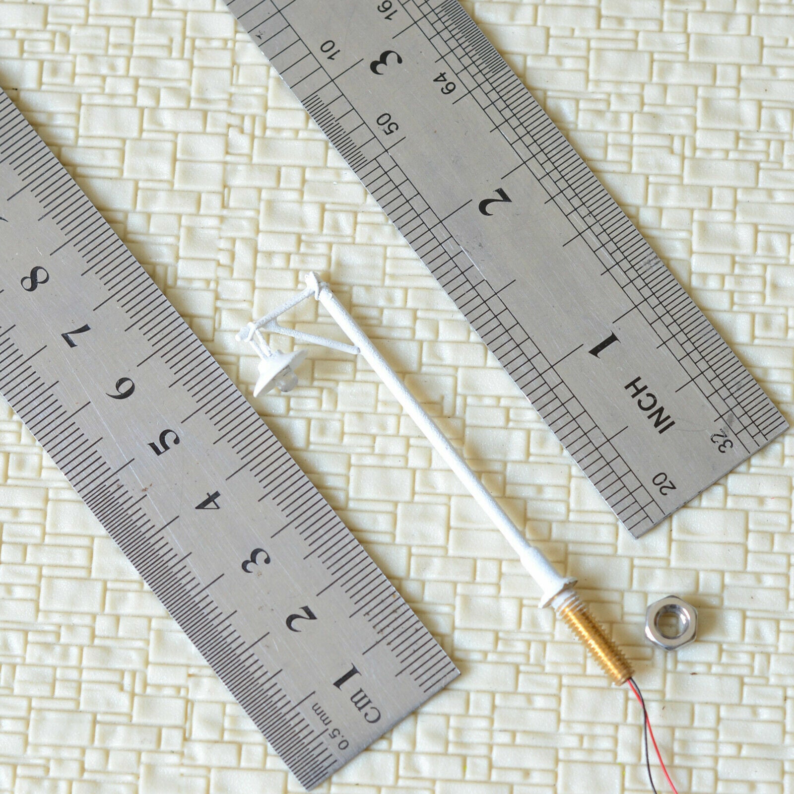 5 x OO / HO scale LED street light model train railroad path lamp post #610sWH